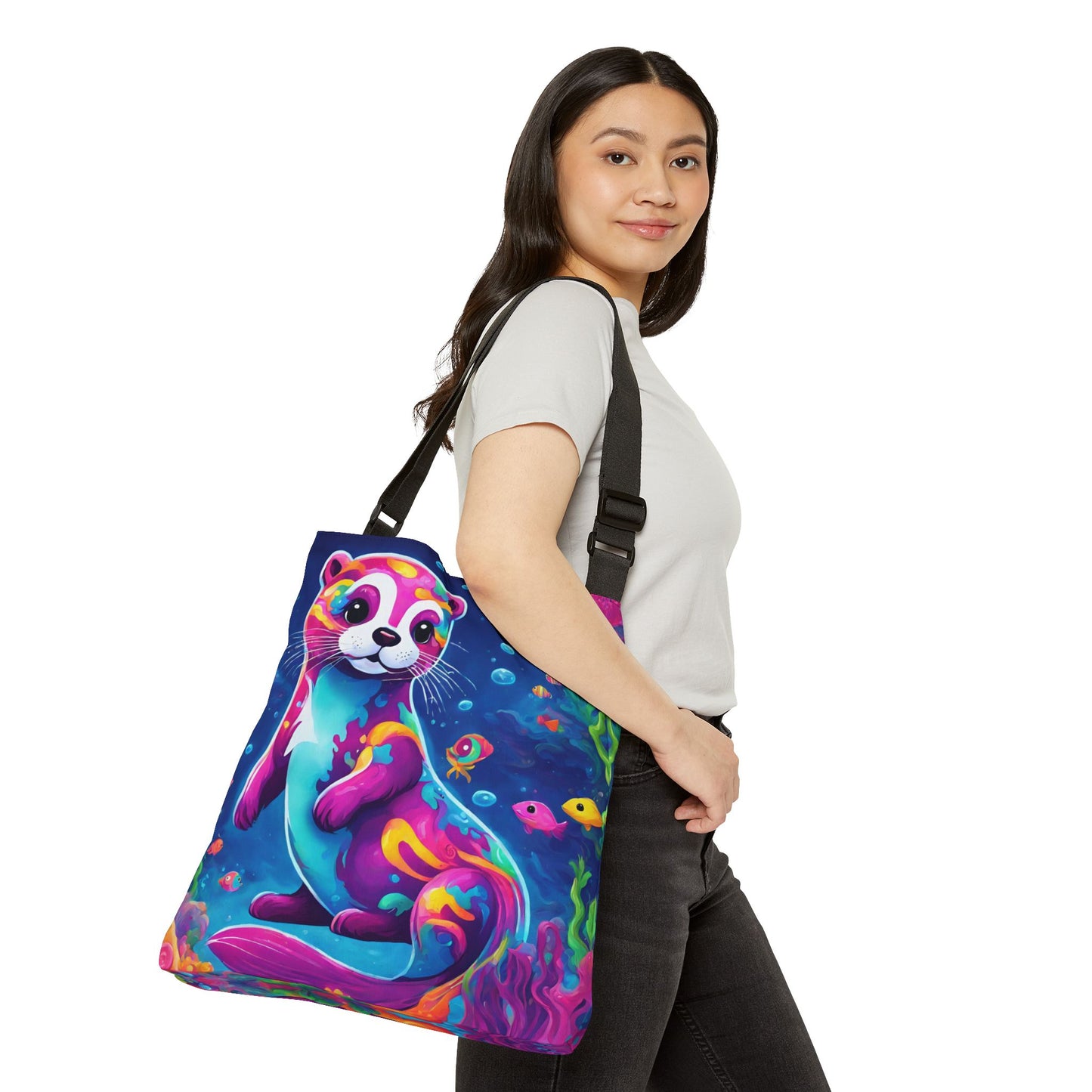 Baby Otter Adjustable Tote Bag