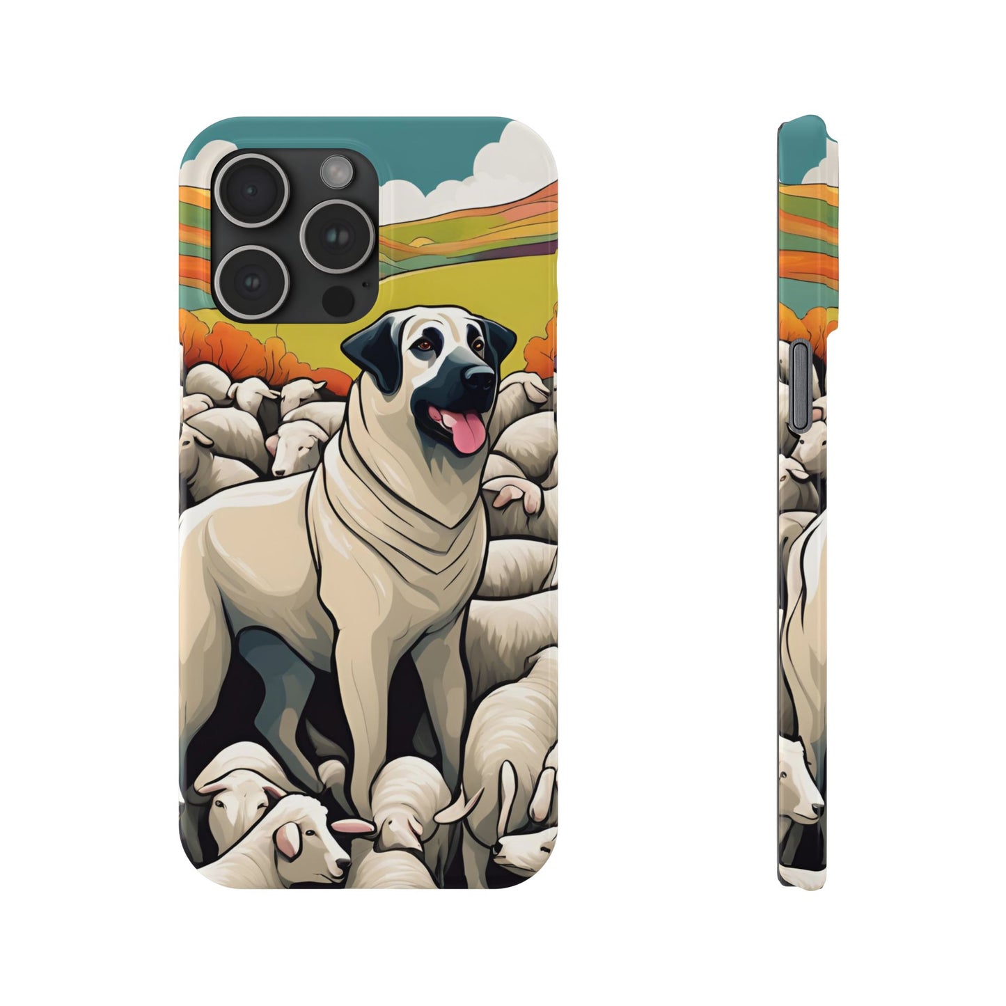 Kangal with flock Slim Phone Case