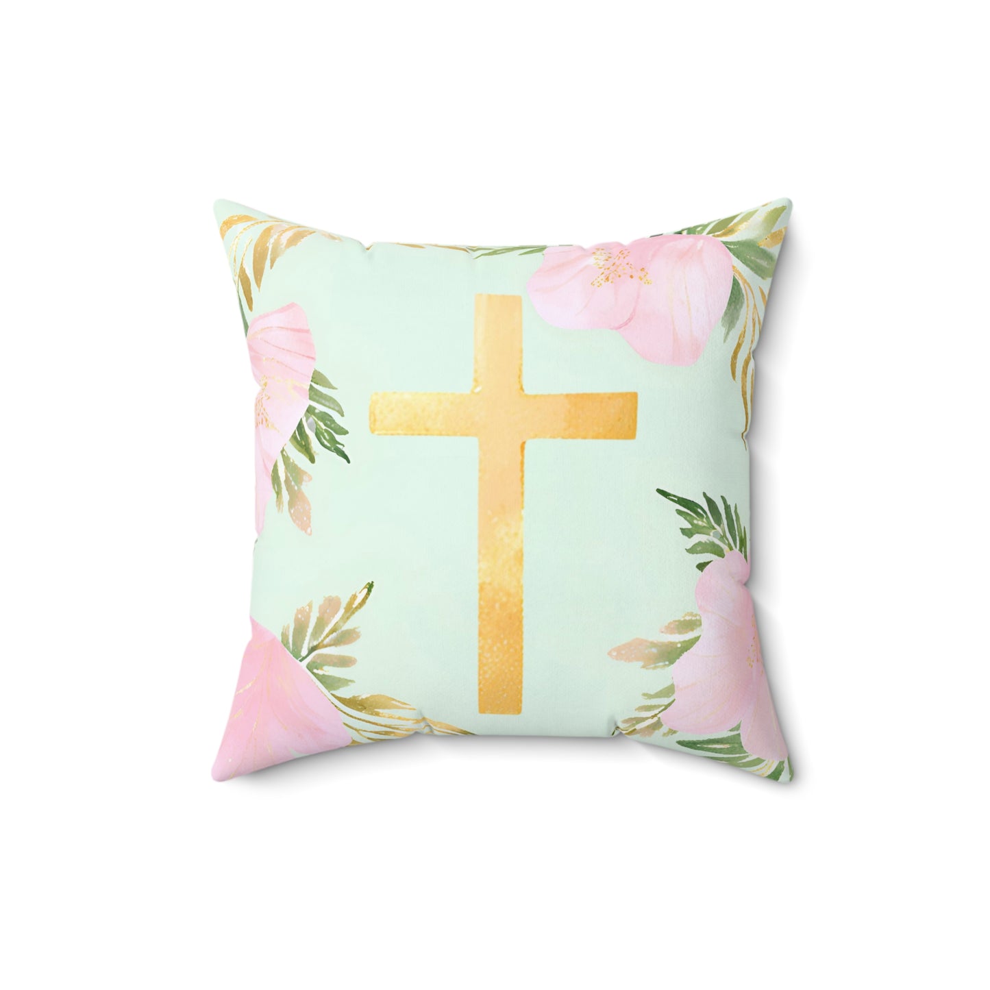 Gold Cross Pillow