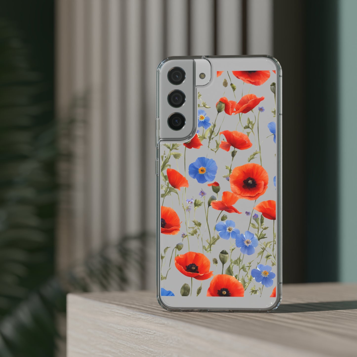 Poppy Clear Phone Case