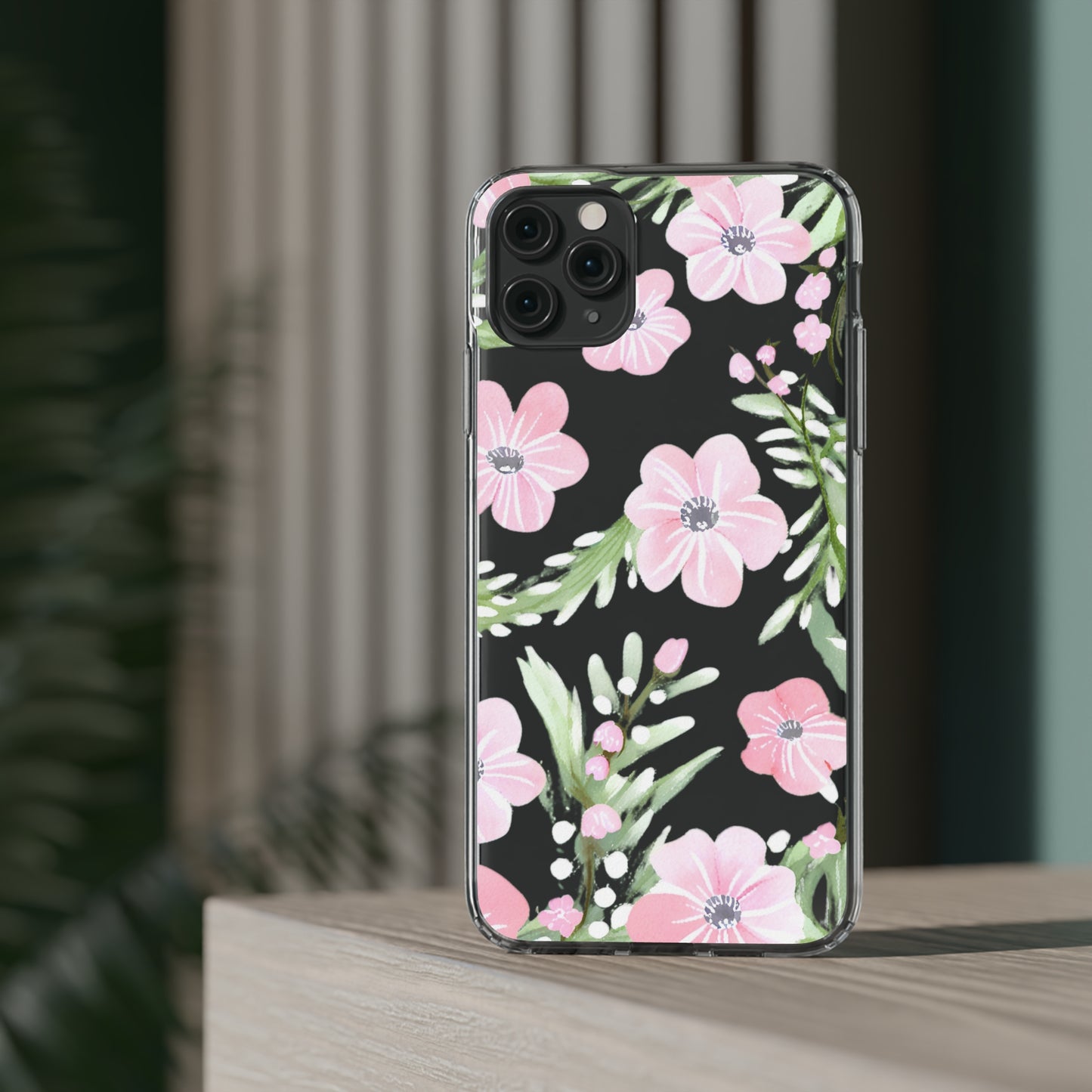 Watercolor Flower Clear Phone Case