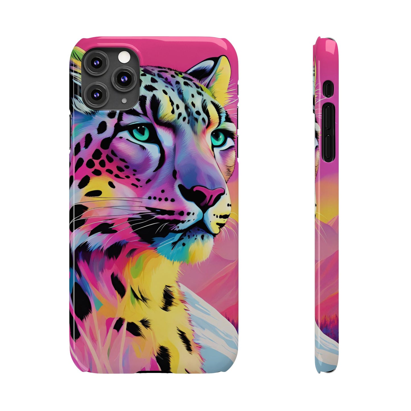 Snow Leopard Slim Phone Case
