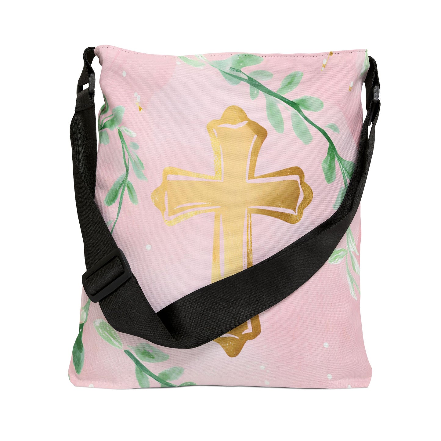 Cross with Garland Adjustable Tote