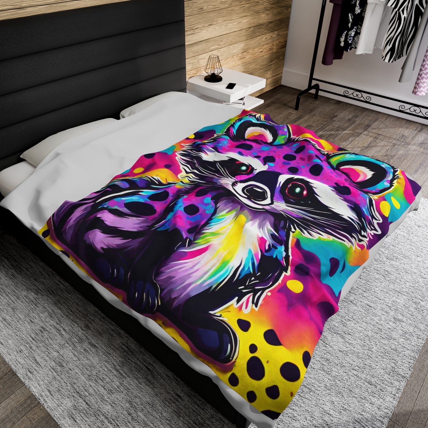 Cute Raccoon Plush Blanket