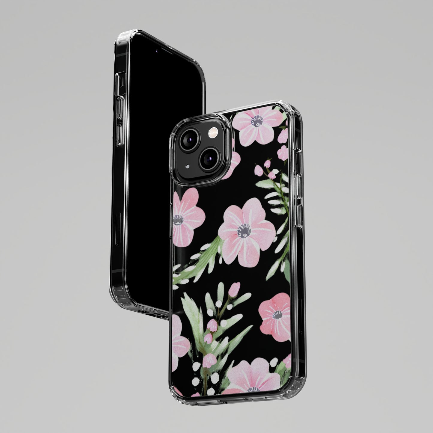 Watercolor Flower Clear Phone Case