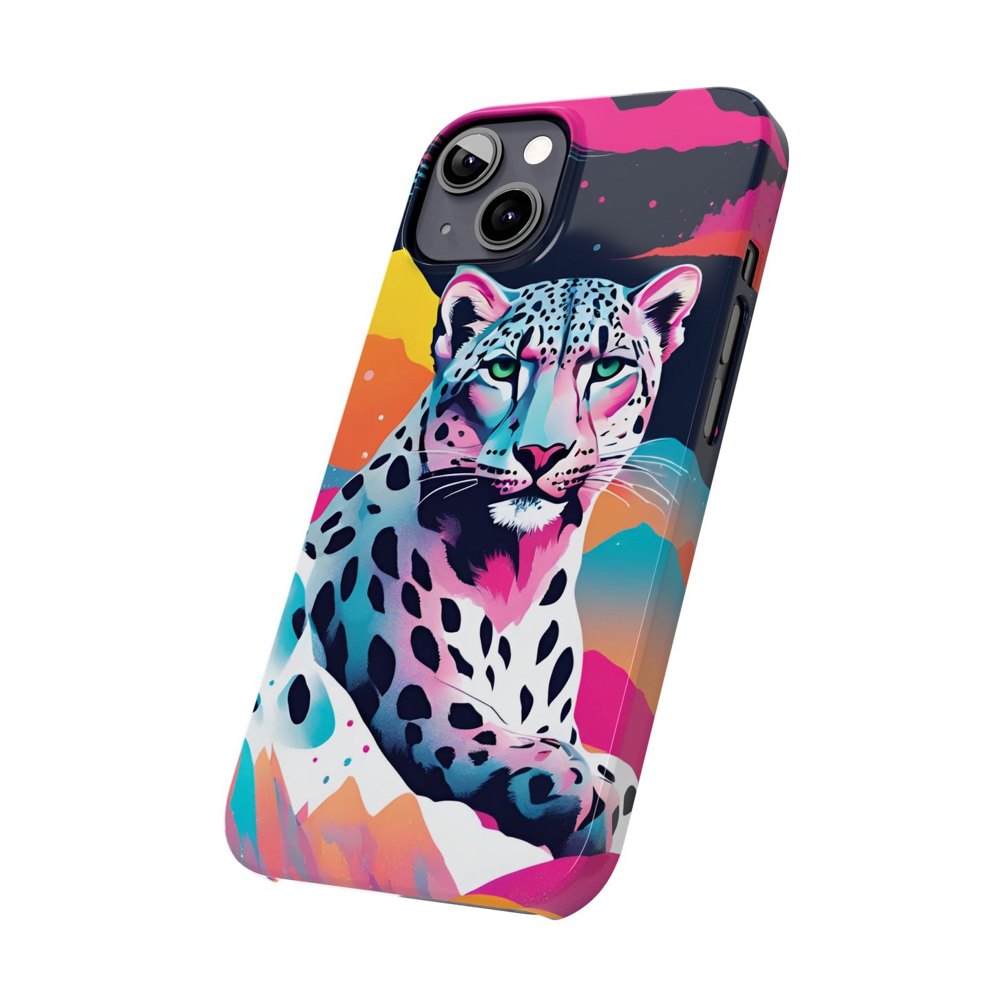 Snow Leopard Slim Phone Case