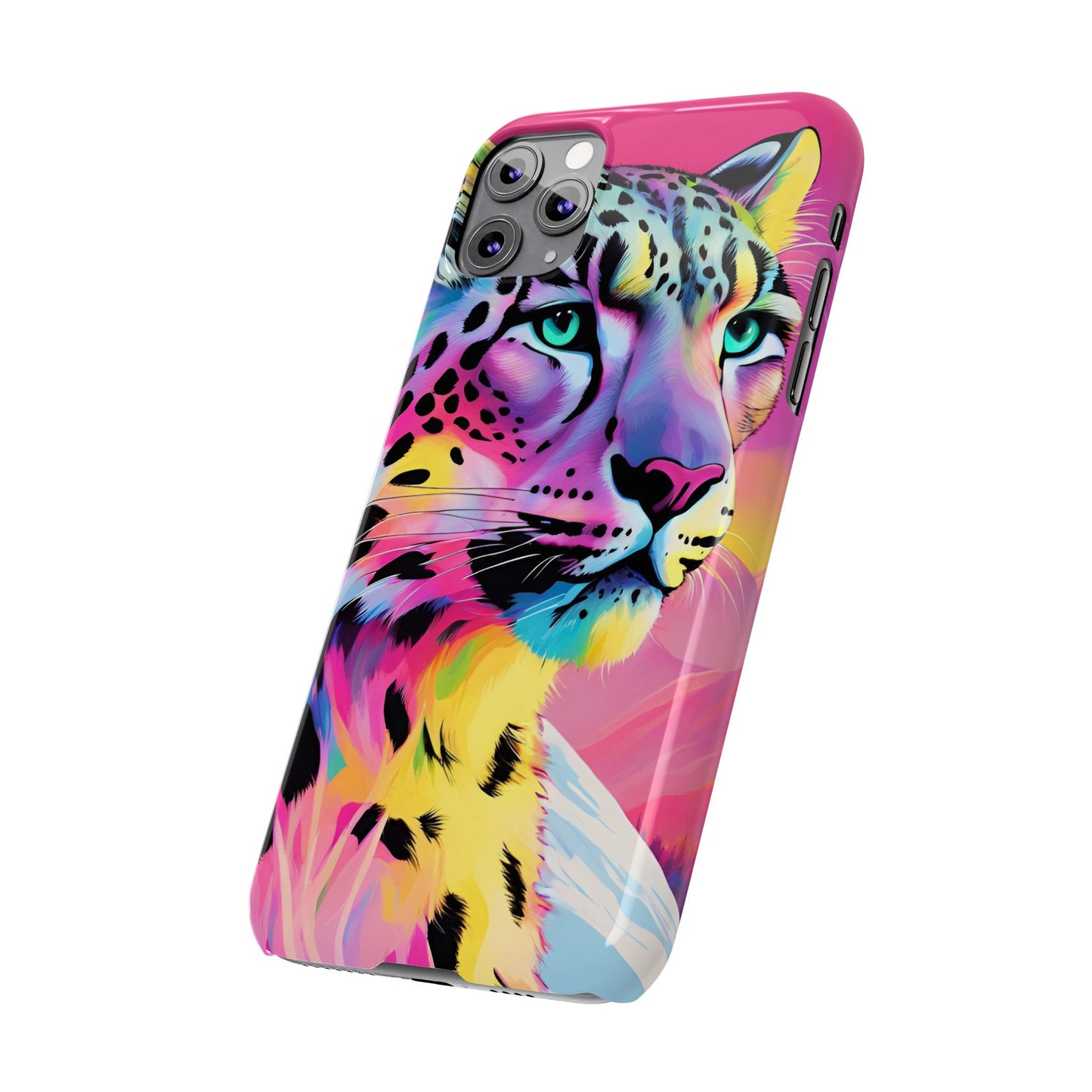 Snow Leopard Slim Phone Case