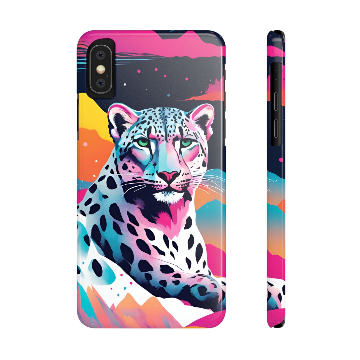 Snow Leopard Slim Phone Case