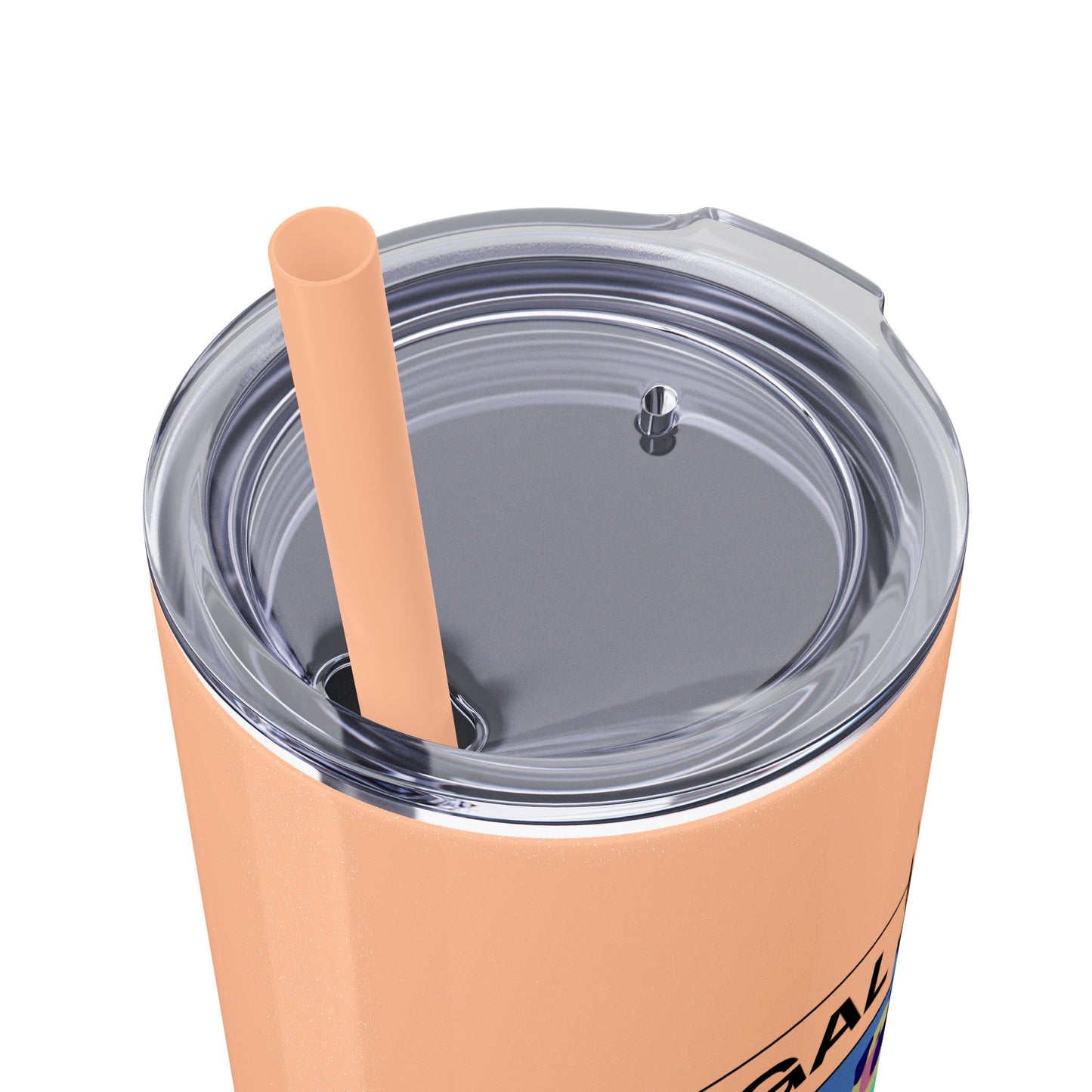 Kangal Mom Skinny Tumbler with Straw, 20oz