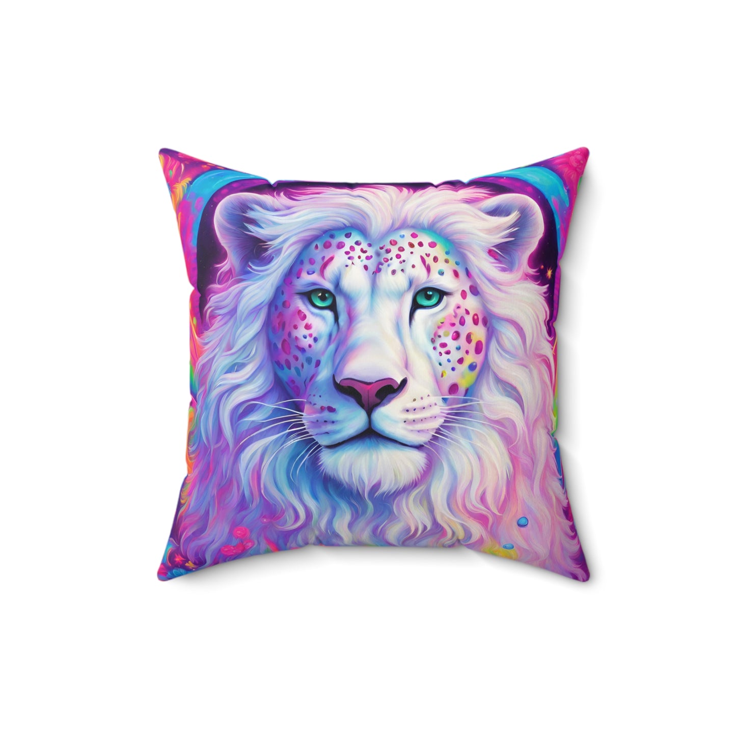 White Lion Pillow