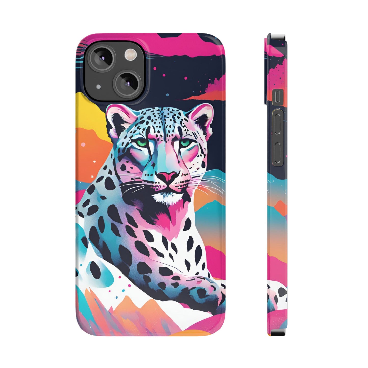 Snow Leopard Slim Phone Case