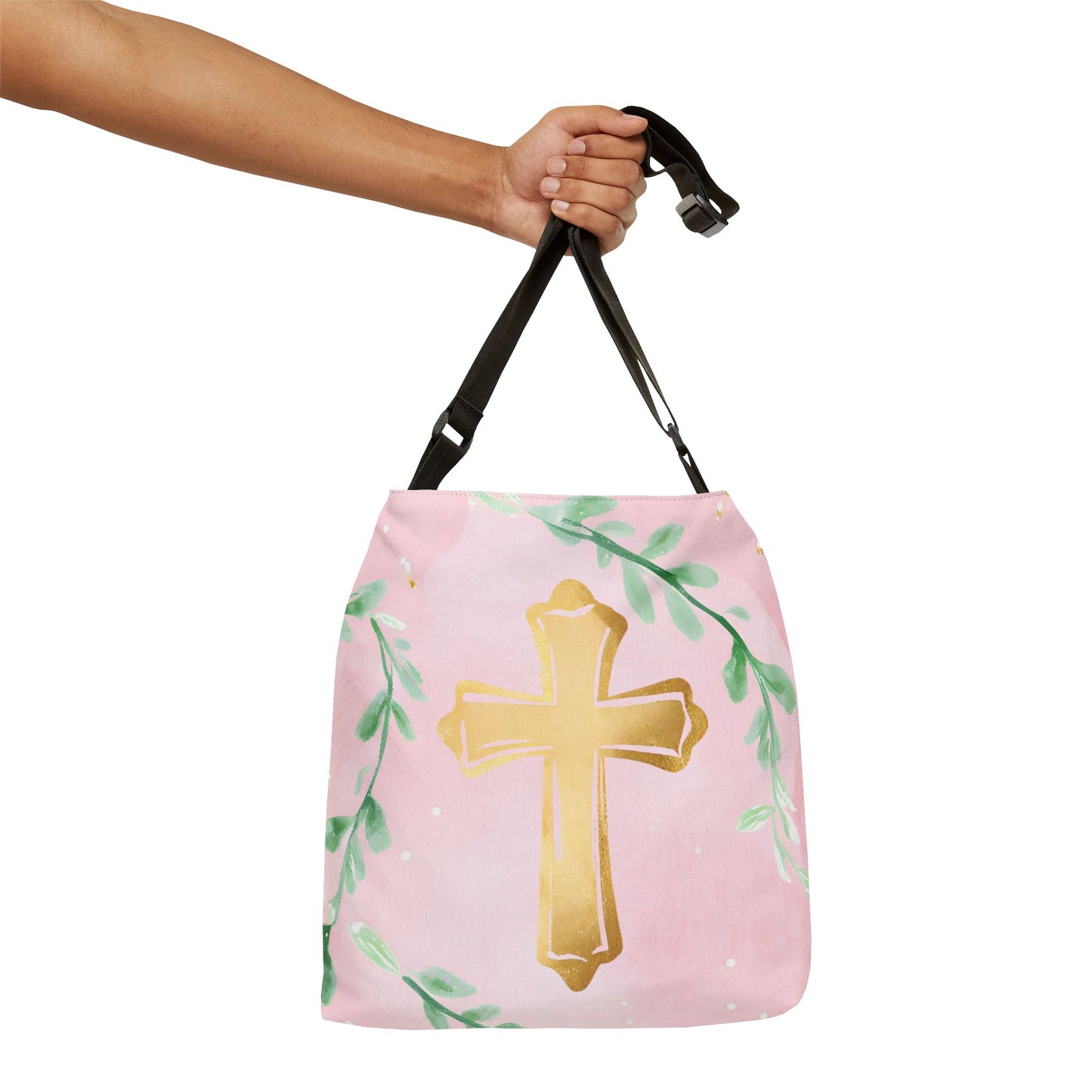Cross with Garland Adjustable Tote
