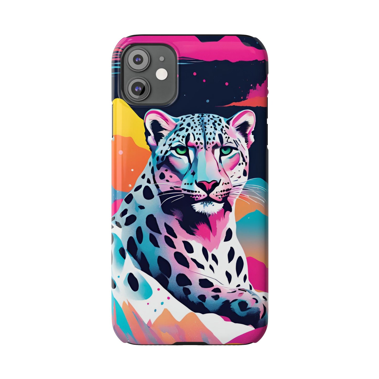 Snow Leopard Slim Phone Case