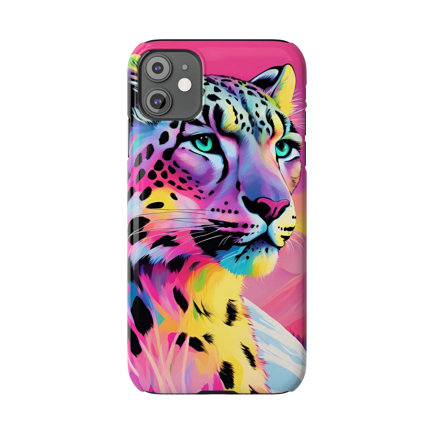 Snow Leopard Slim Phone Case