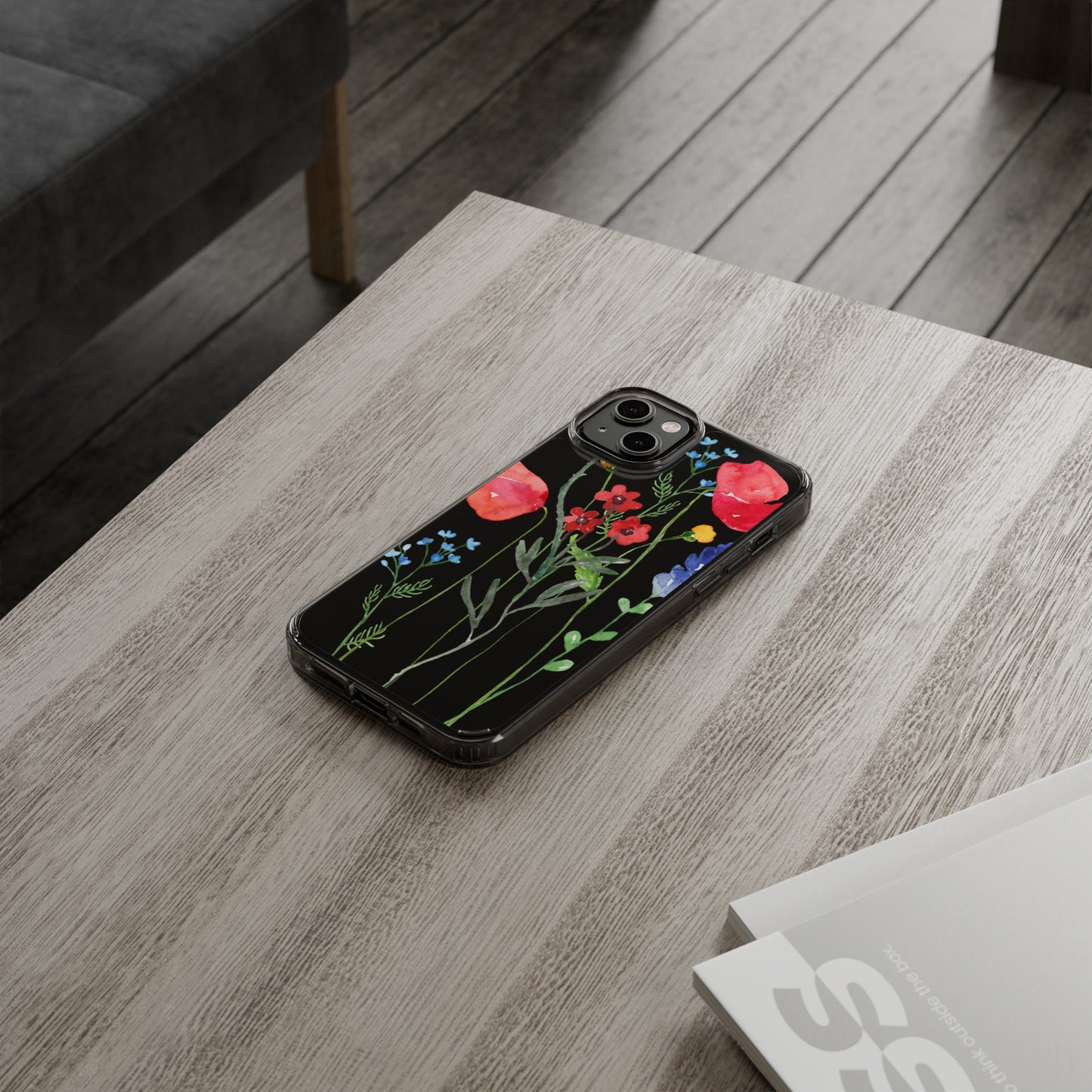 Wildflower Clear Phone Case