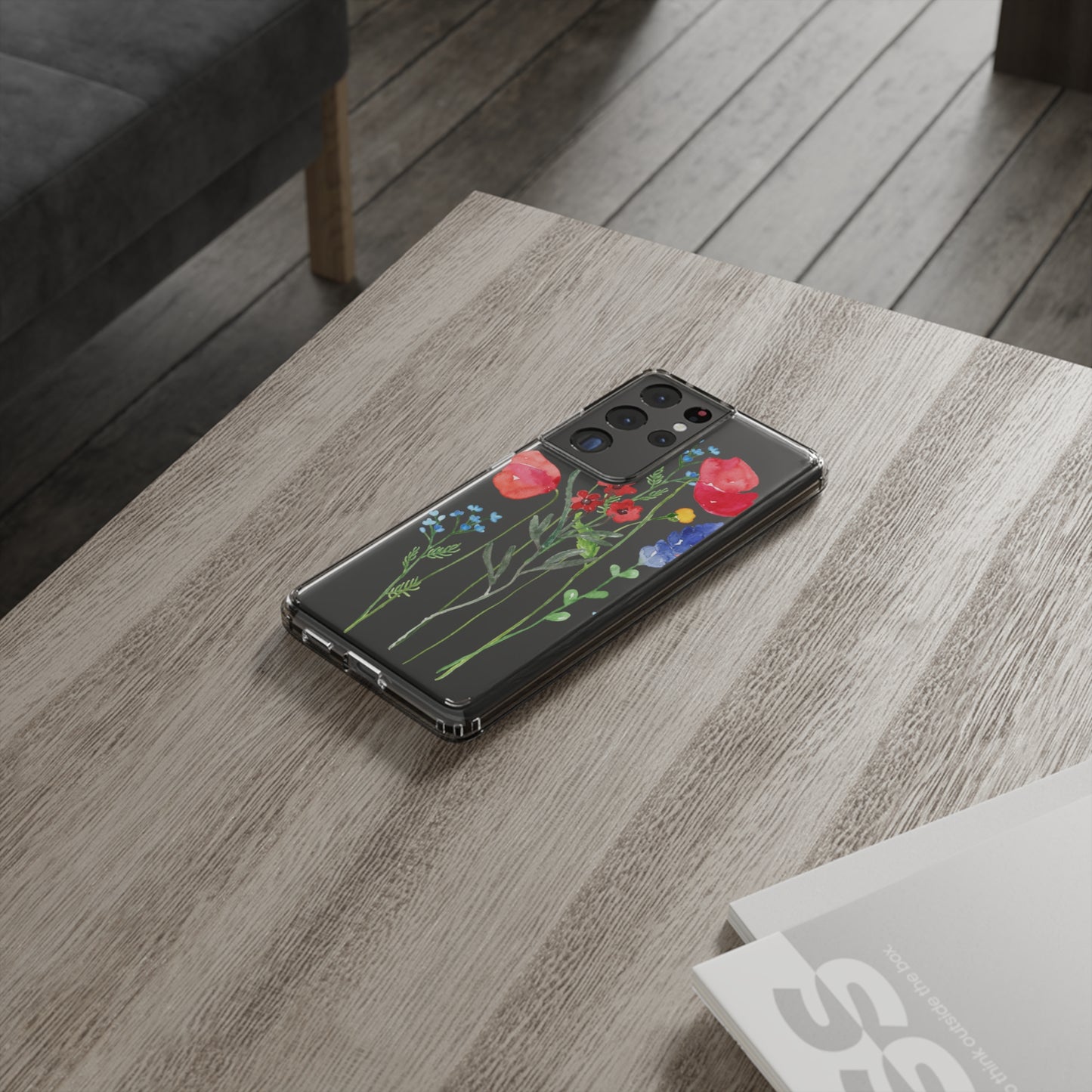 Wildflower Clear Phone Case