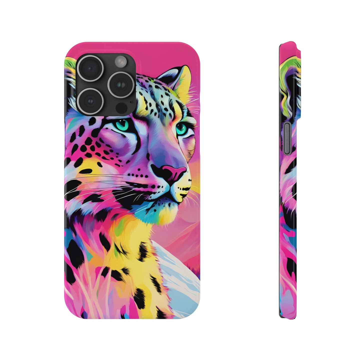 Snow Leopard Slim Phone Case