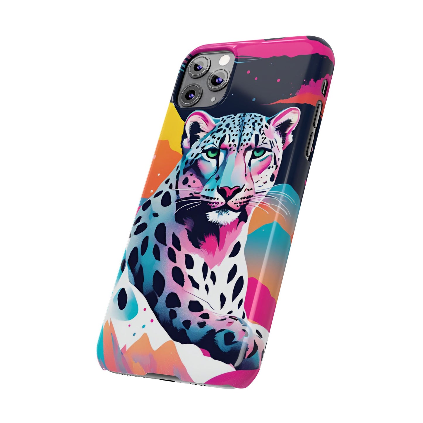 Snow Leopard Slim Phone Case