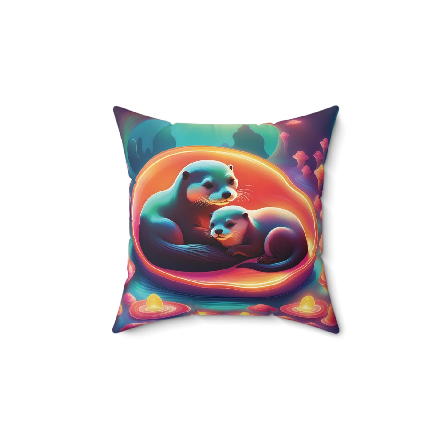 Otter family Pillow