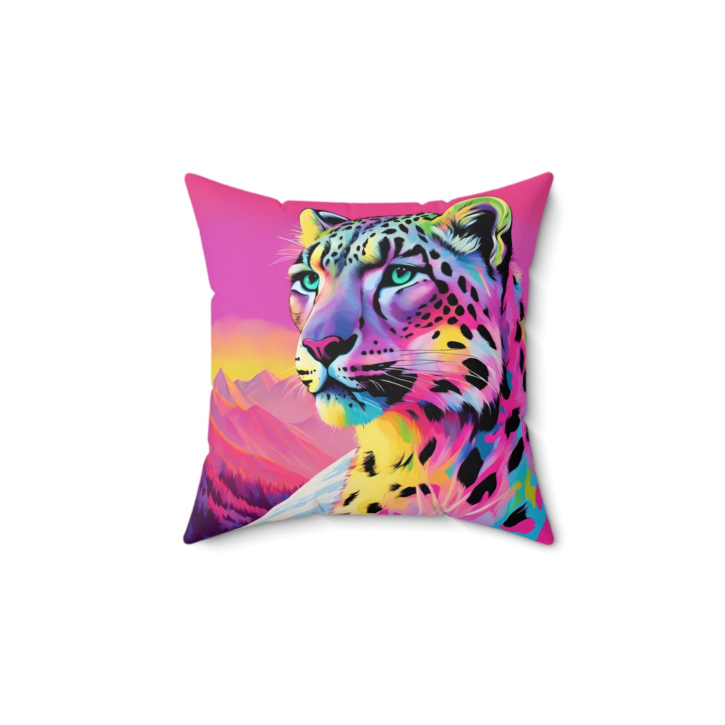 Snow Leopard Pillow