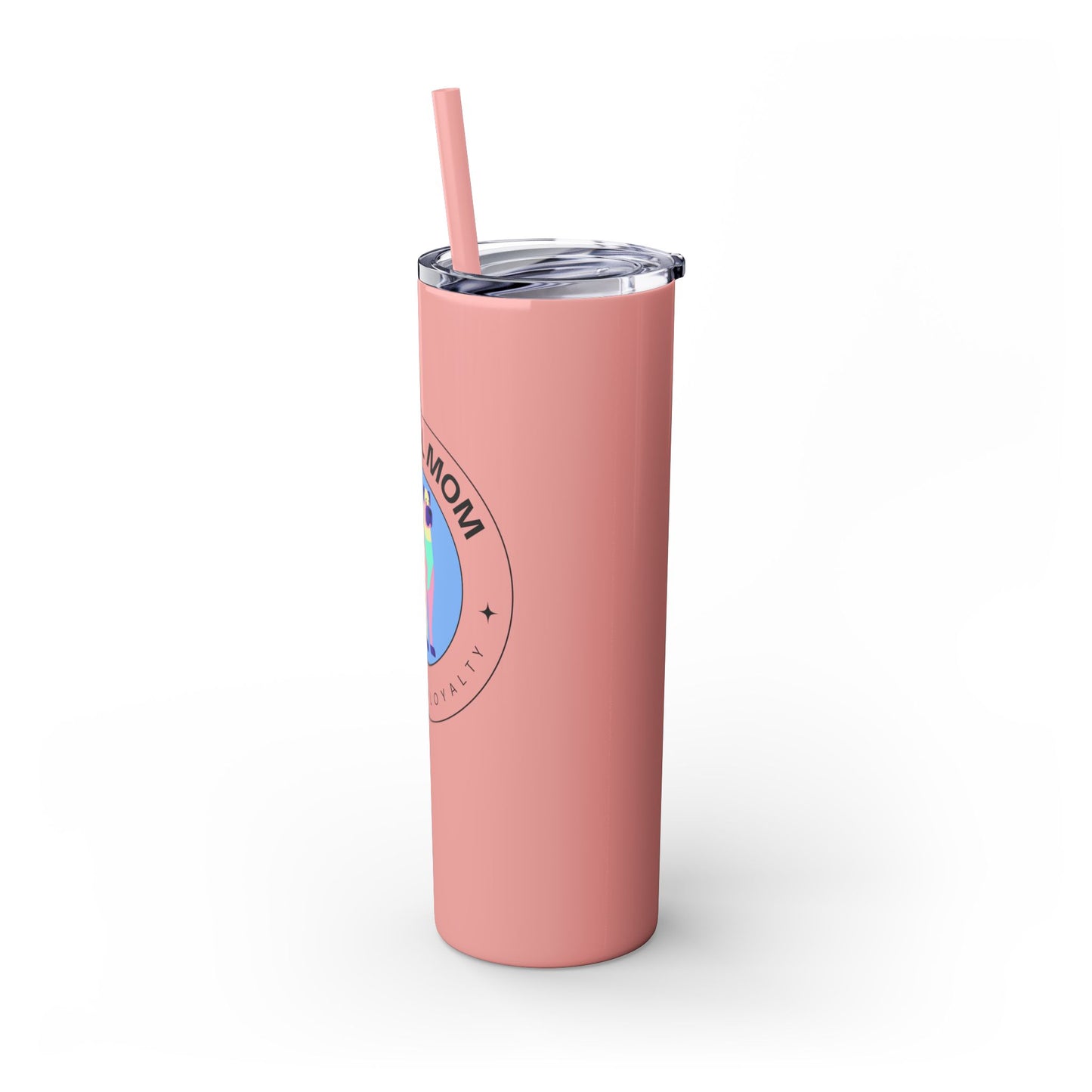 Kangal Mom Skinny Tumbler with Straw, 20oz