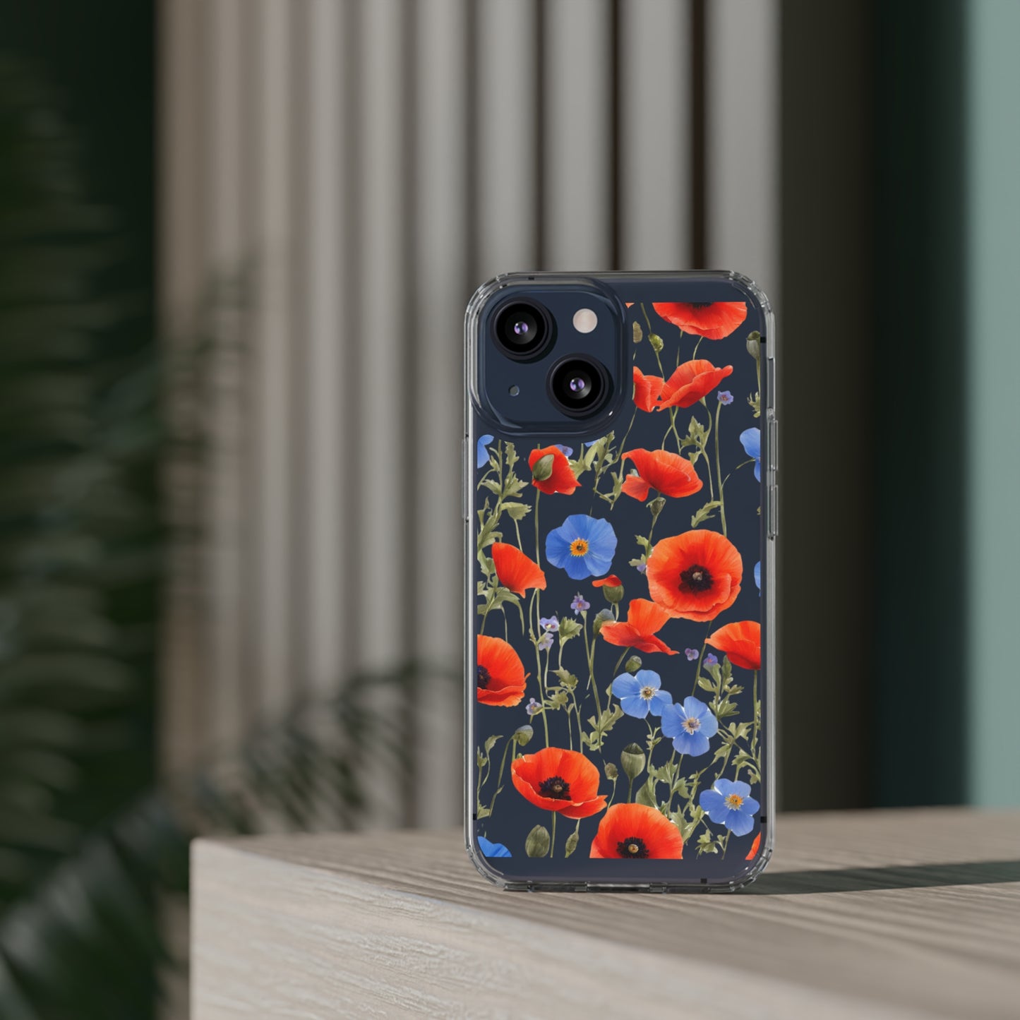Poppy Clear Phone Case