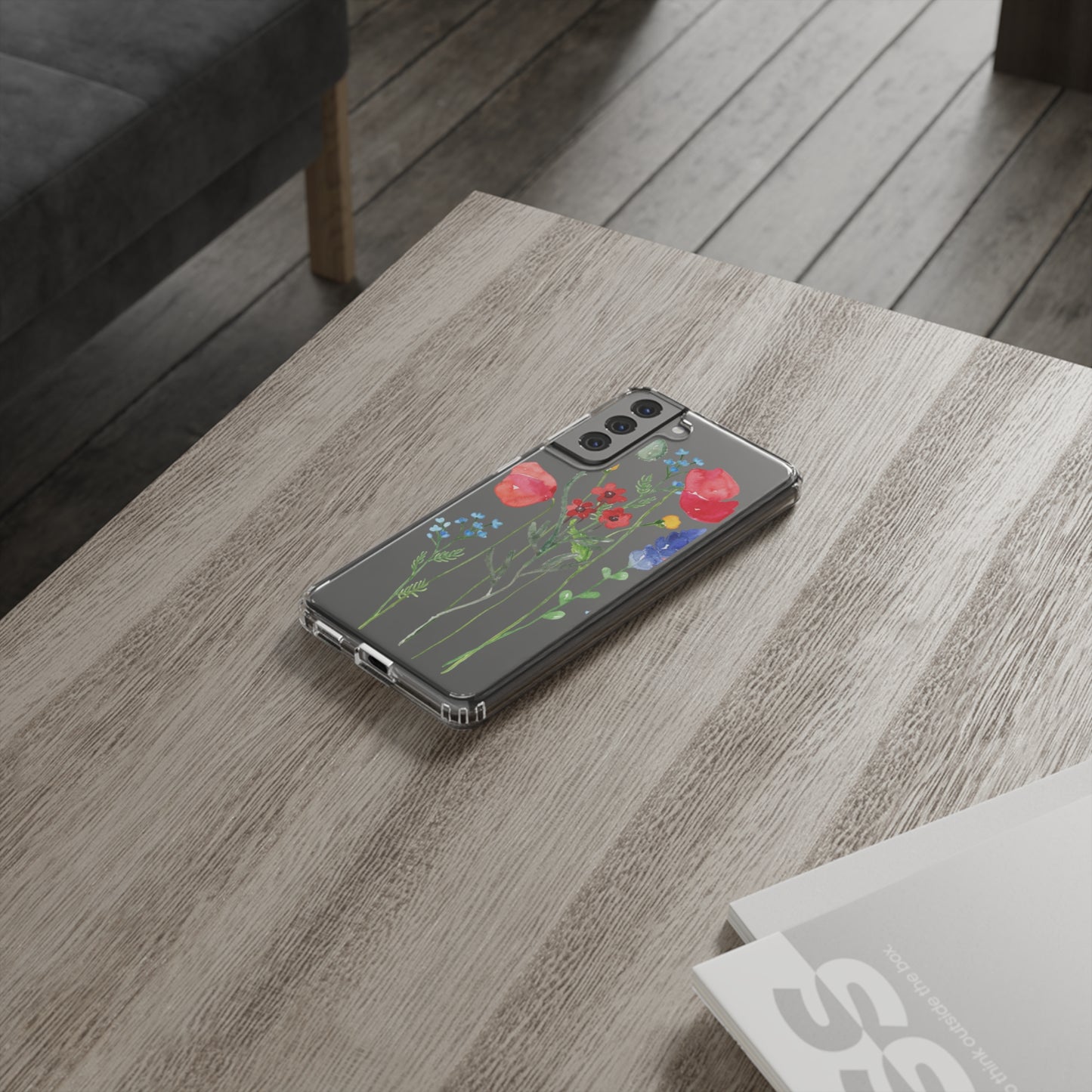 Wildflower Clear Phone Case