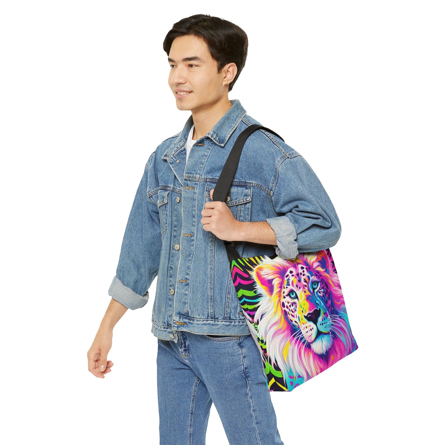 Rainbow Lion Adjustable Tote