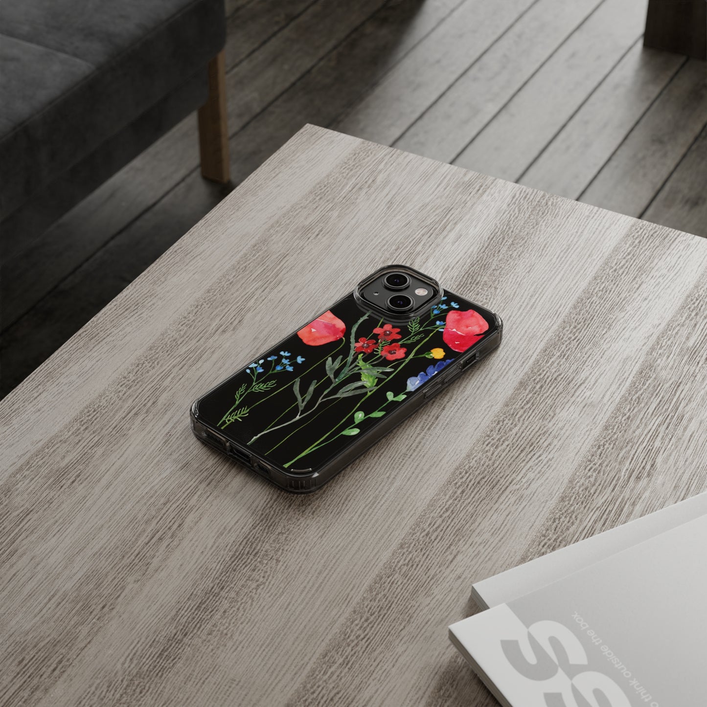 Wildflower Clear Phone Case