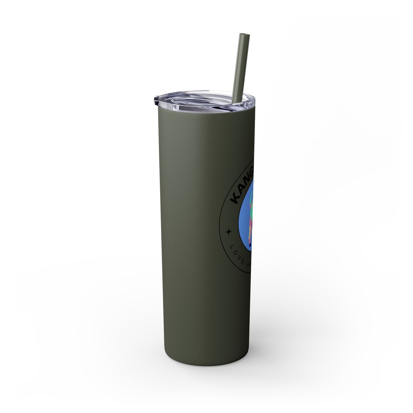 Kangal Mom Skinny Tumbler with Straw, 20oz