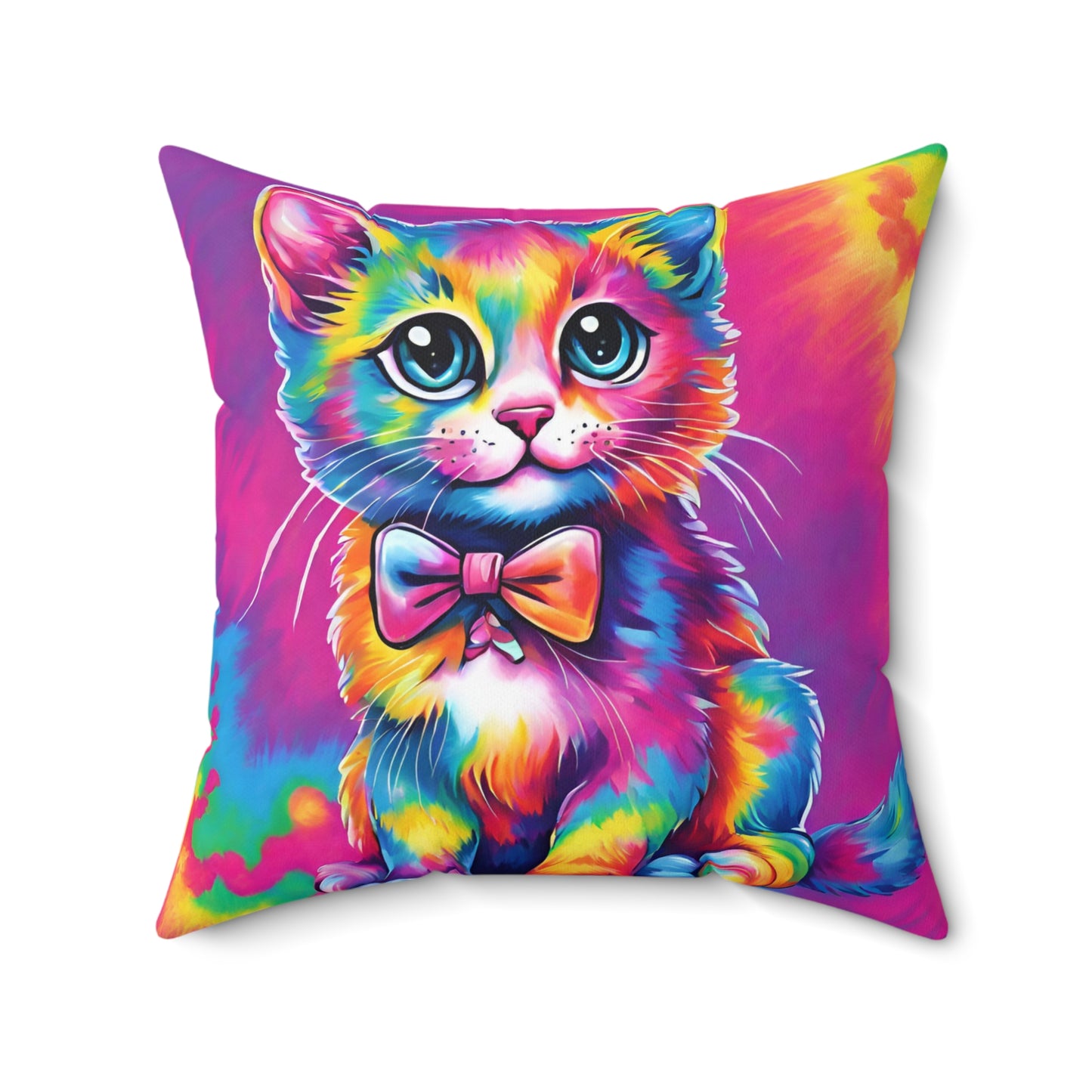 Kitten Faux Suede Pillow