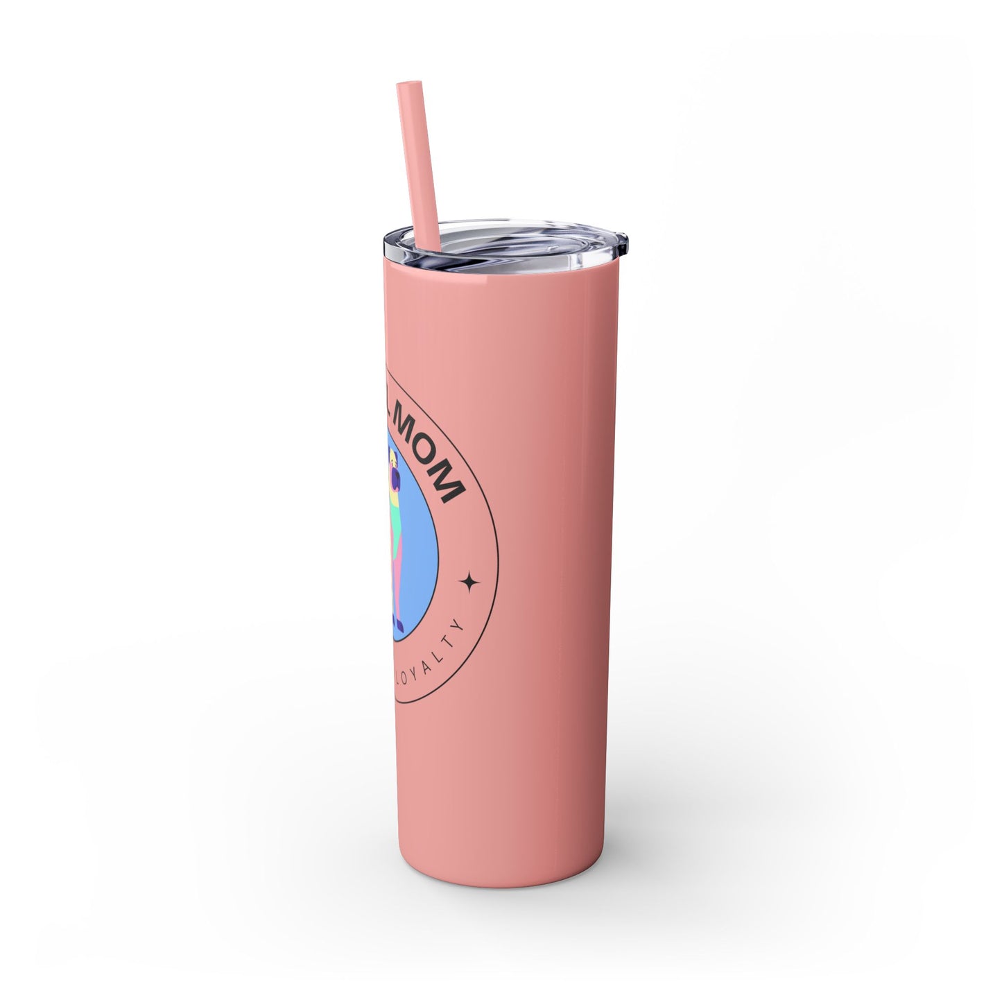 Kangal Mom Skinny Tumbler with Straw, 20oz