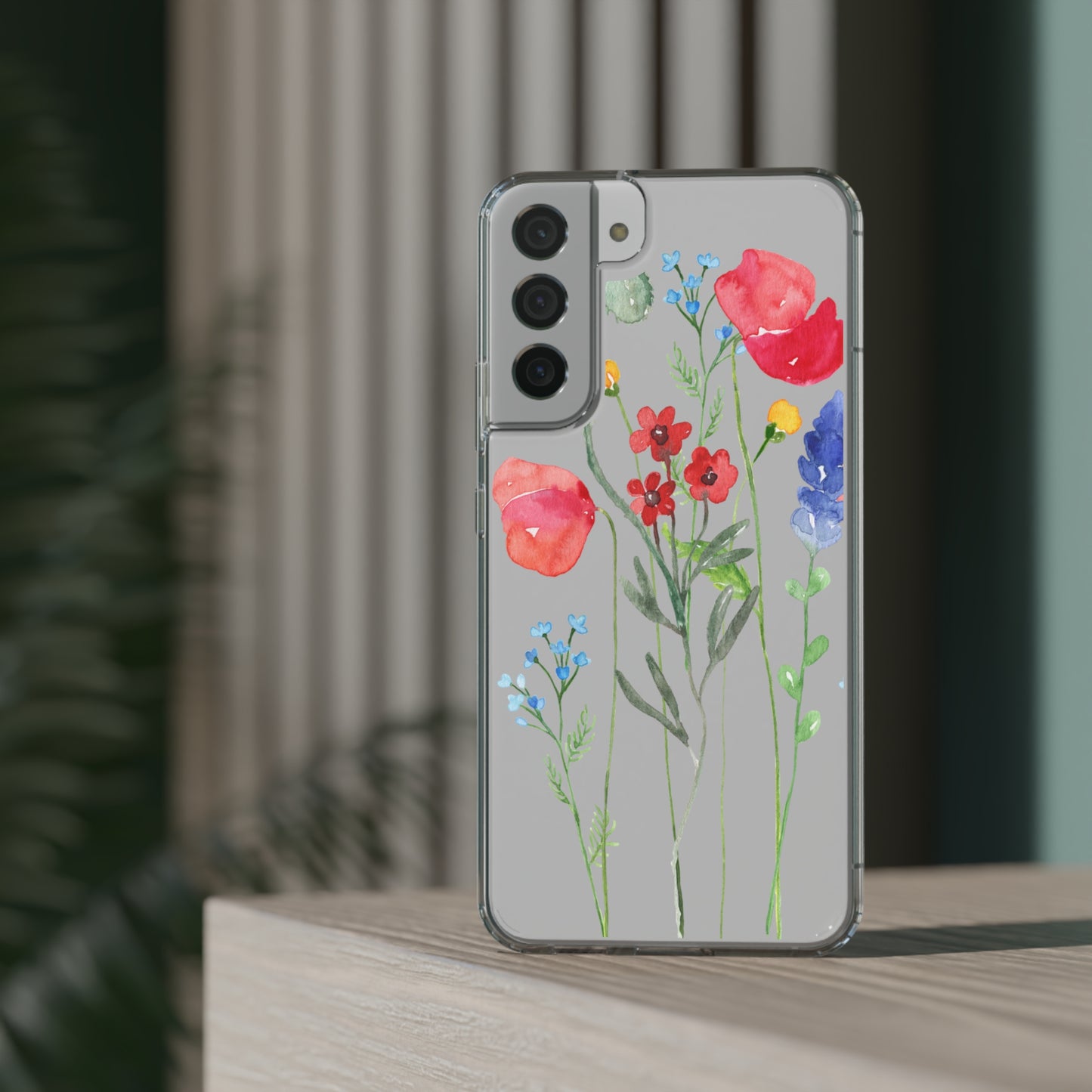 Wildflower Clear Phone Case