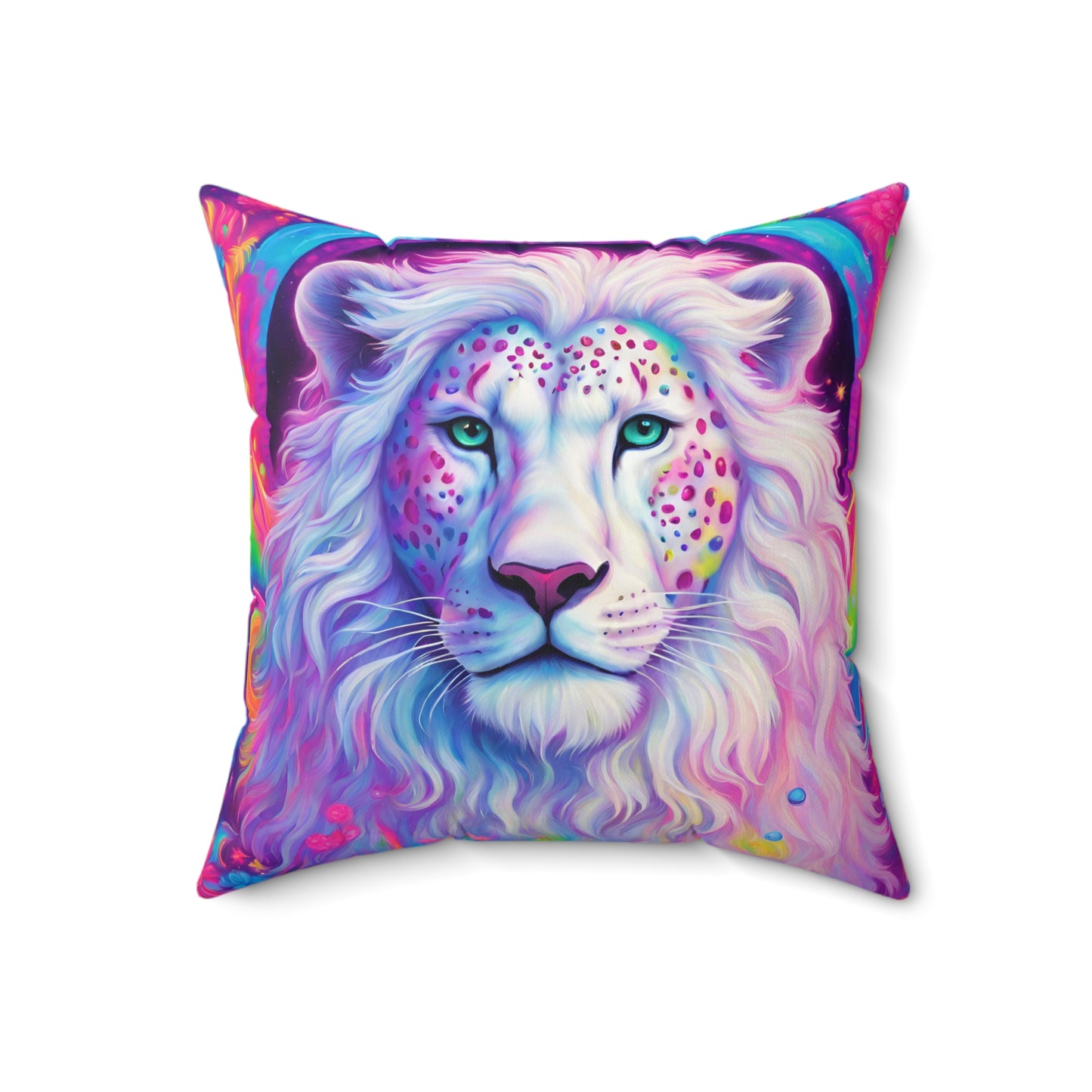White Lion Pillow
