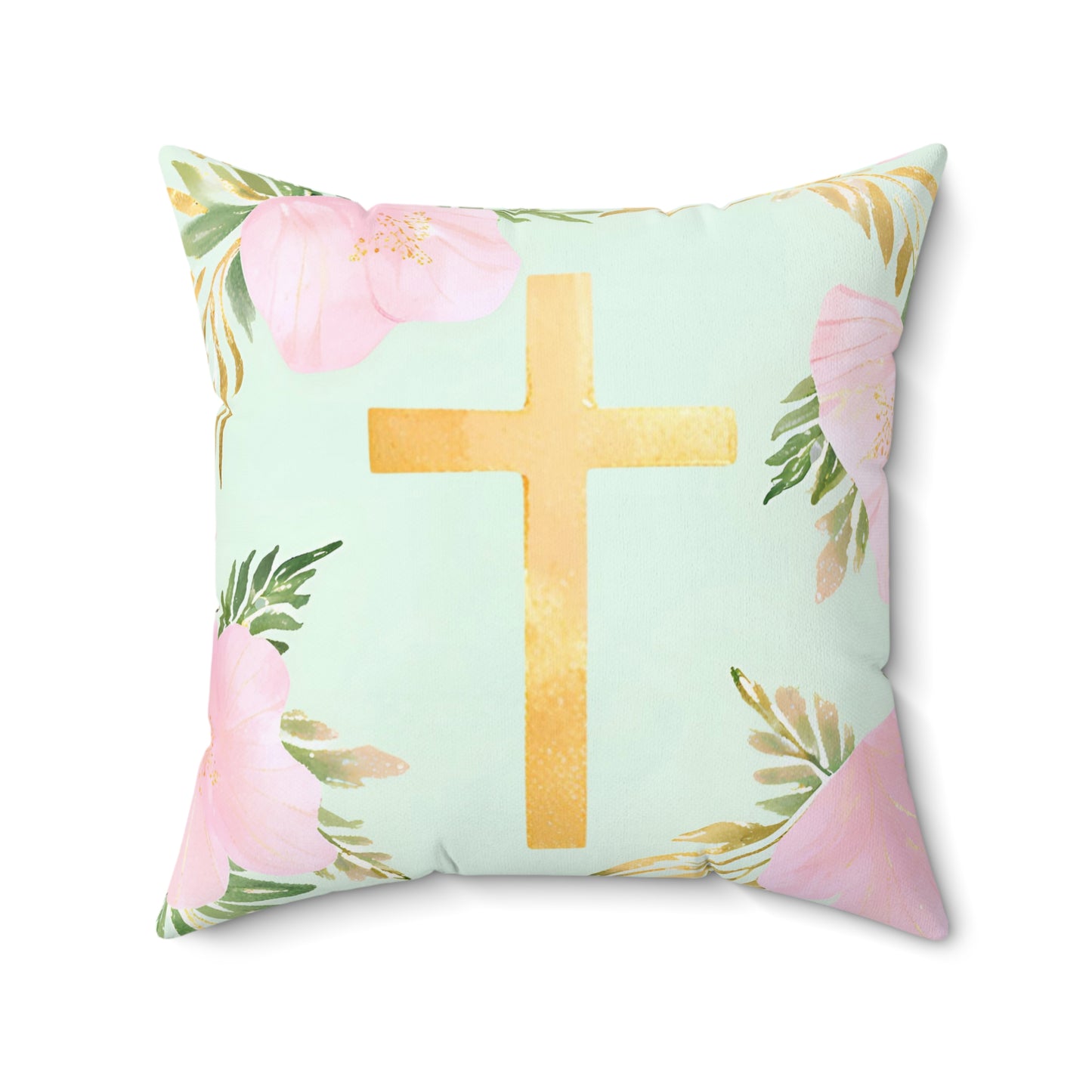 Gold Cross Pillow