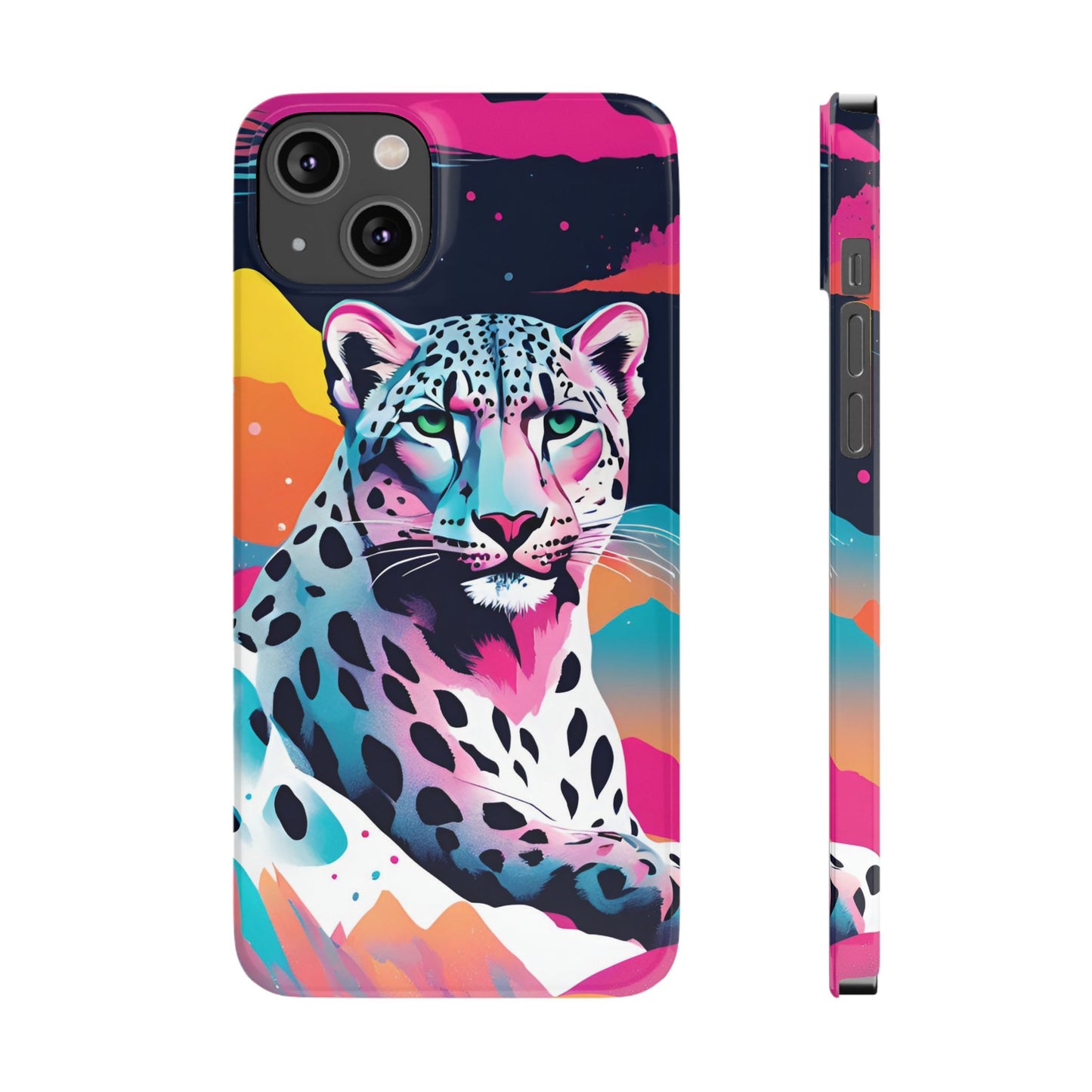 Snow Leopard Slim Phone Case