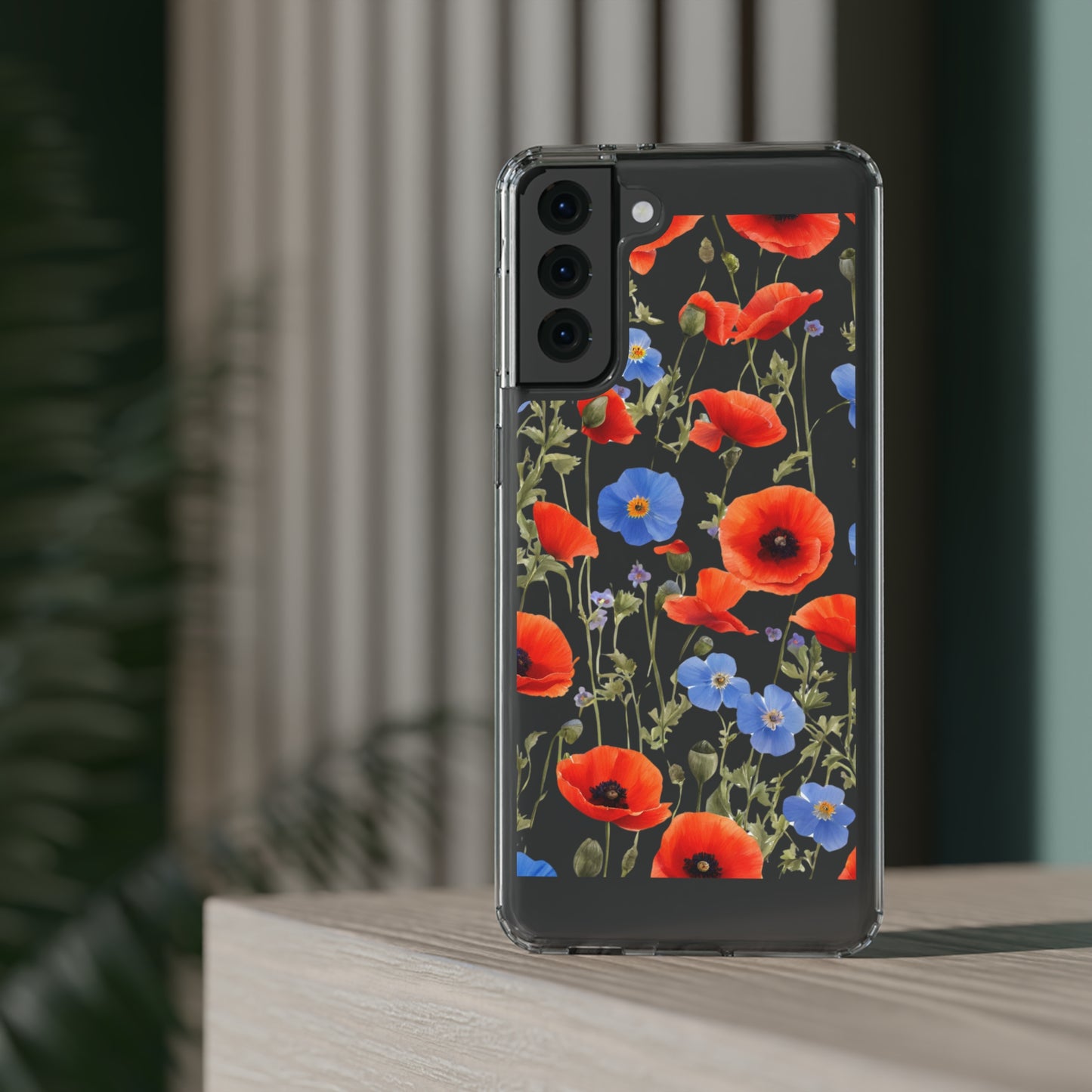 Poppy Clear Phone Case