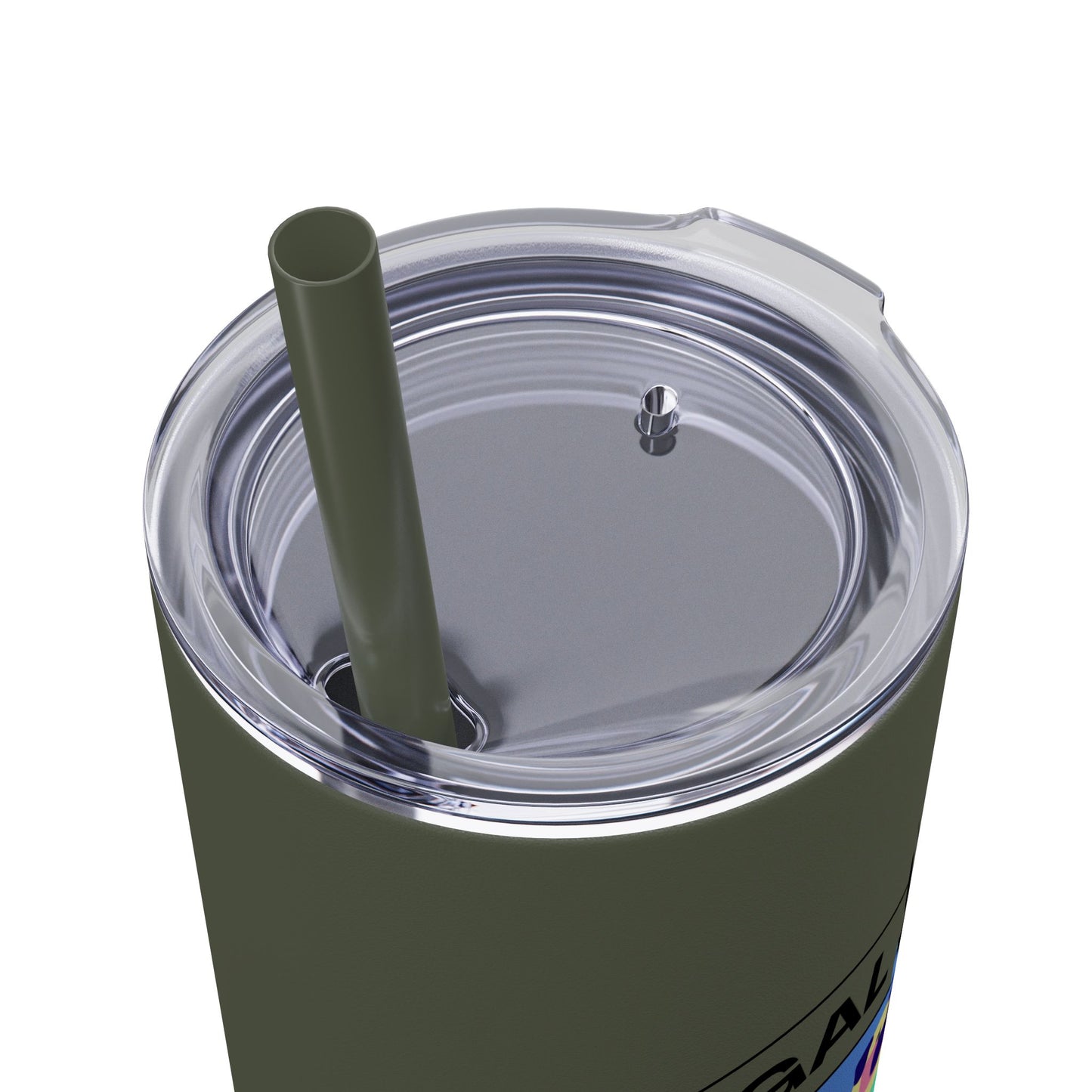 Kangal Mom Skinny Tumbler with Straw, 20oz