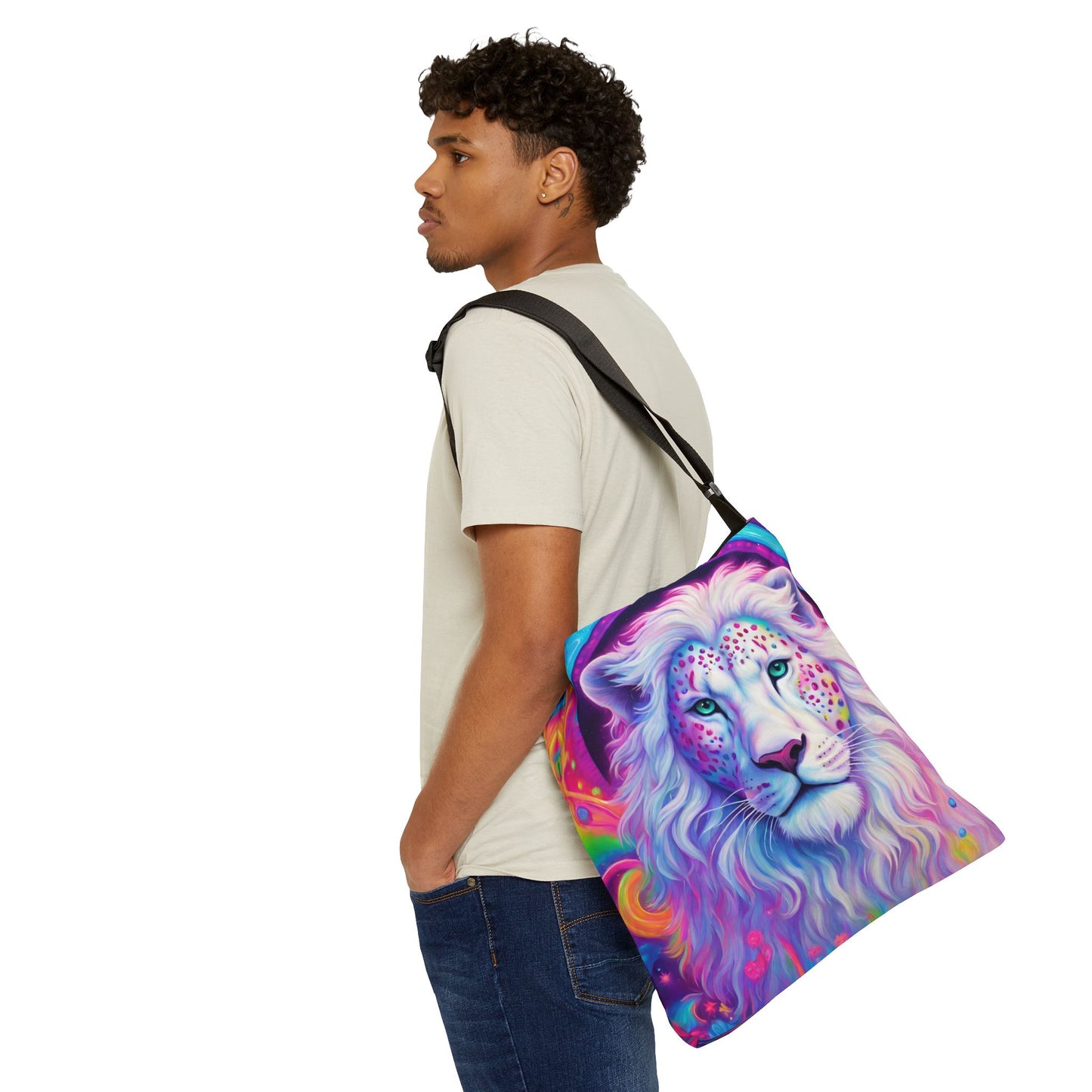 White Lion Adjustable Tote