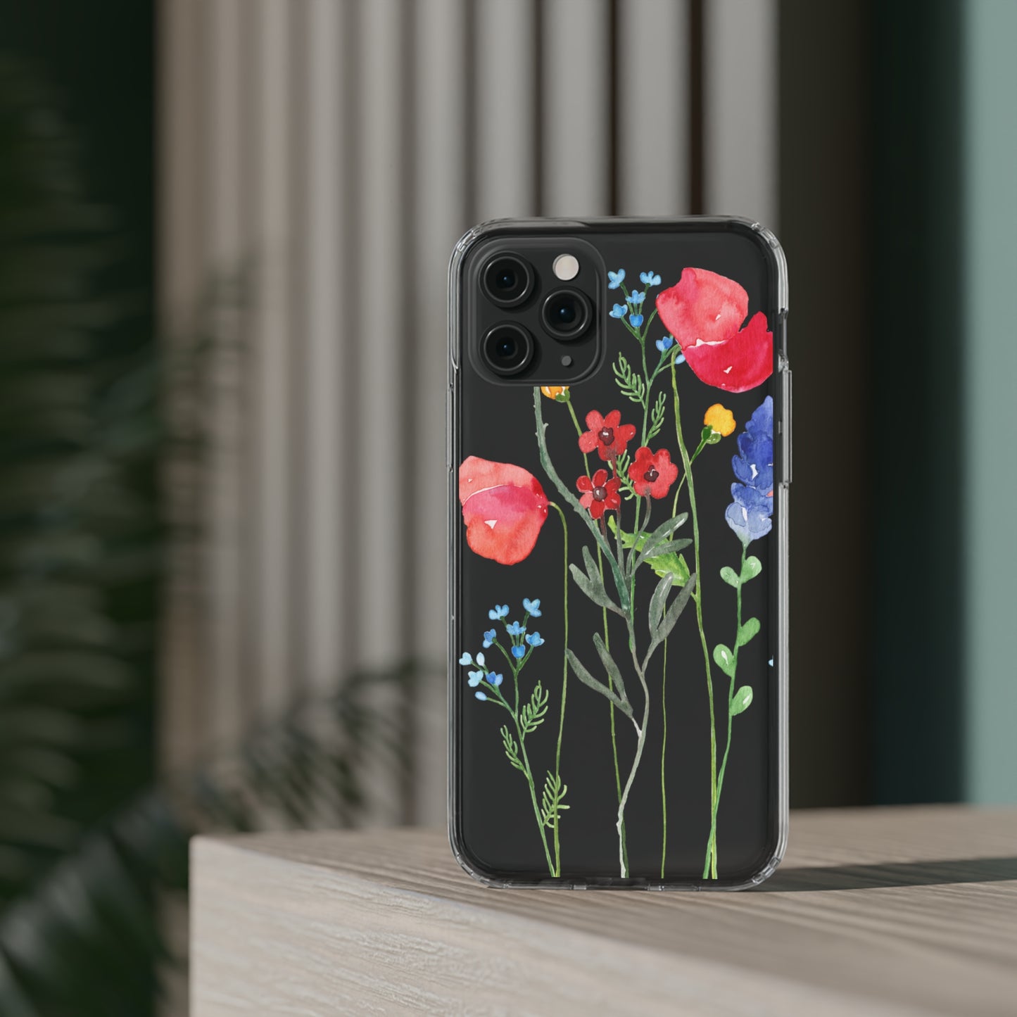 Wildflower Clear Phone Case