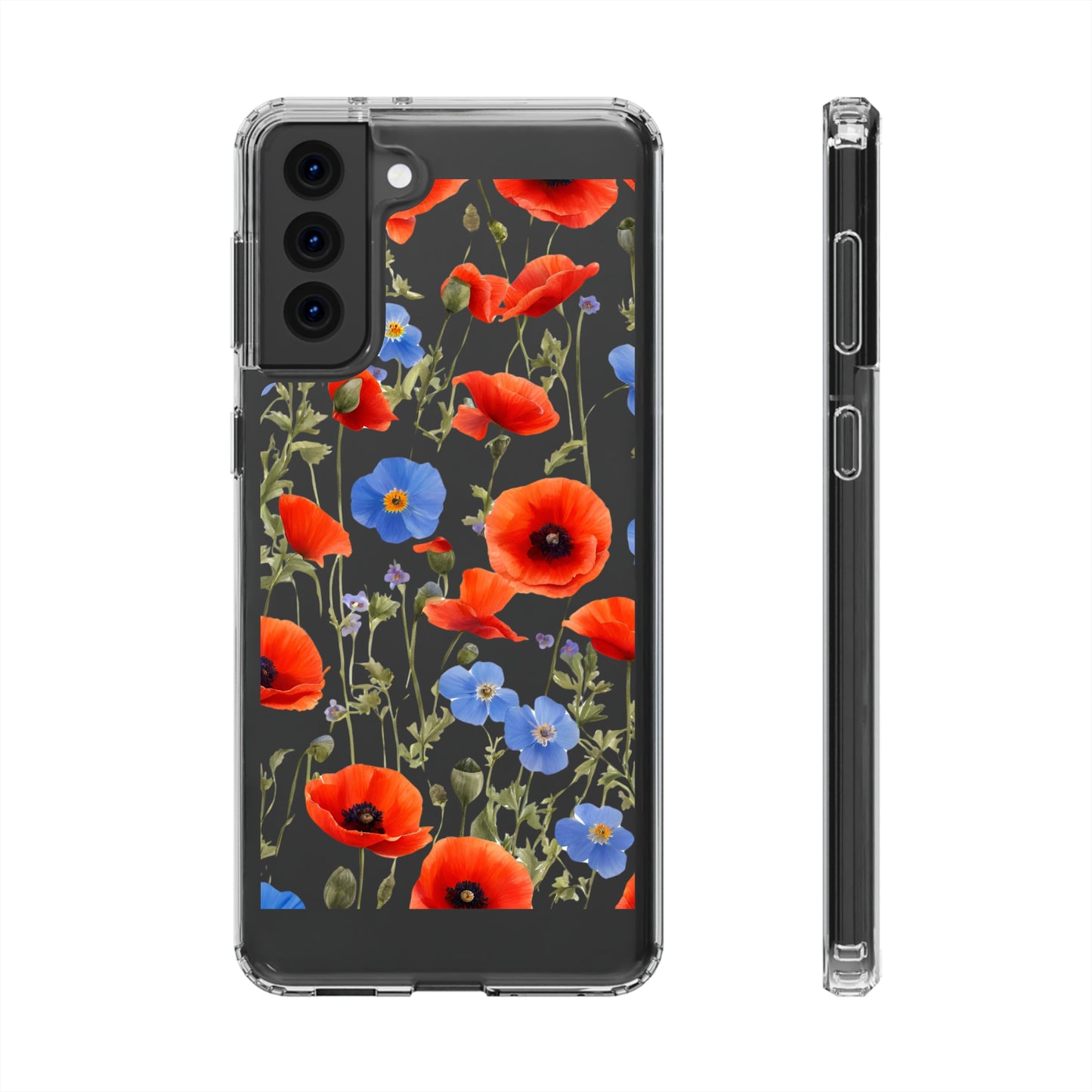 Poppy Clear Phone Case