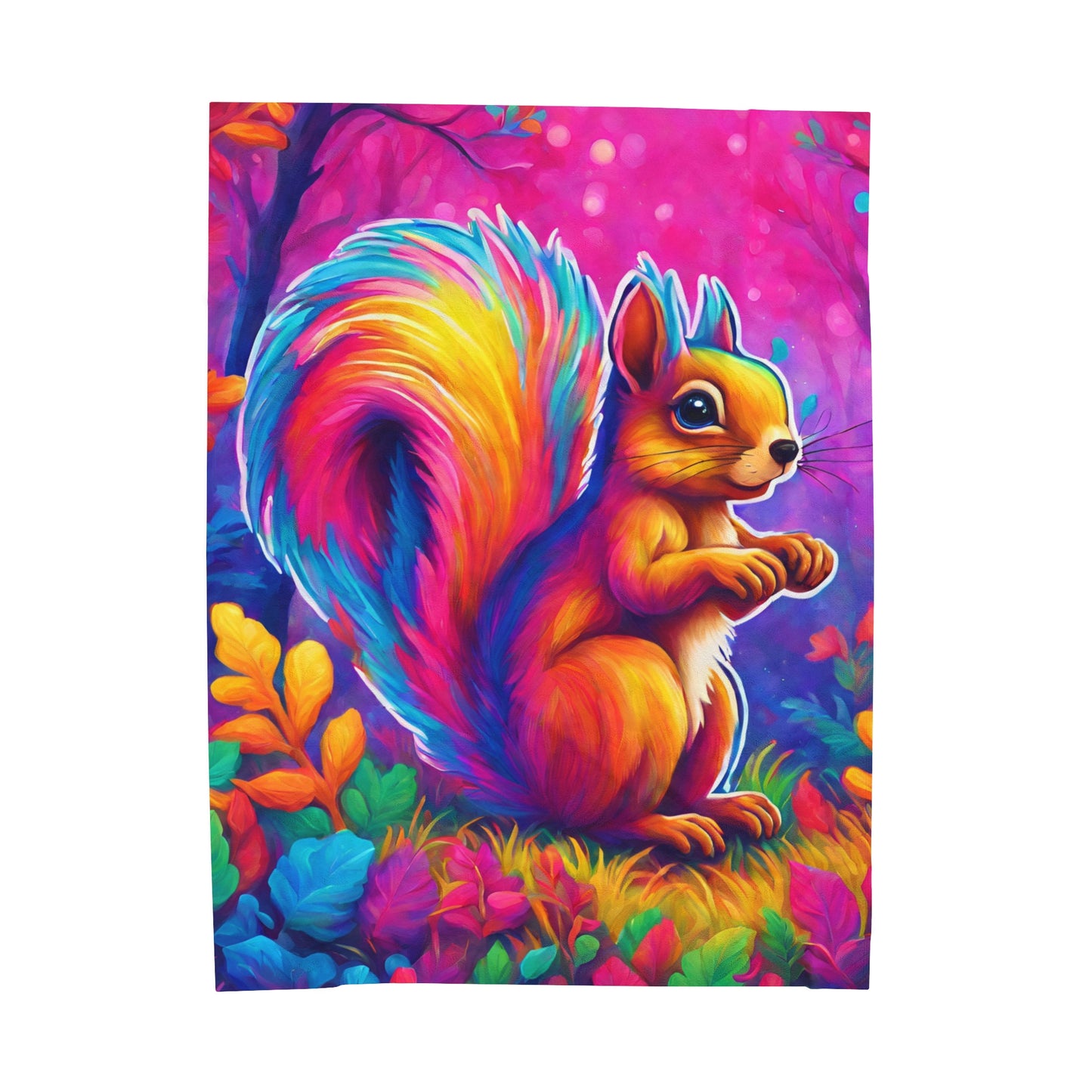 Squirrel Plush Blanket