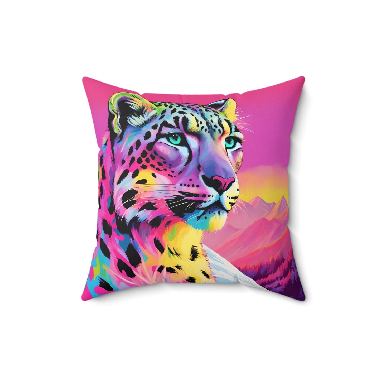 Snow Leopard Pillow
