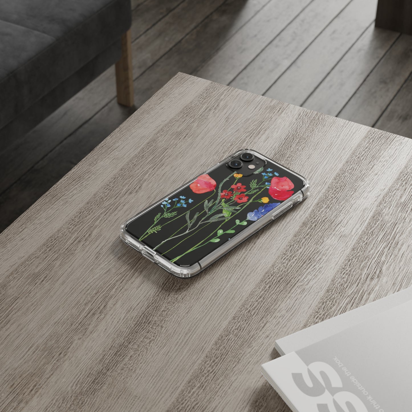 Wildflower Clear Phone Case