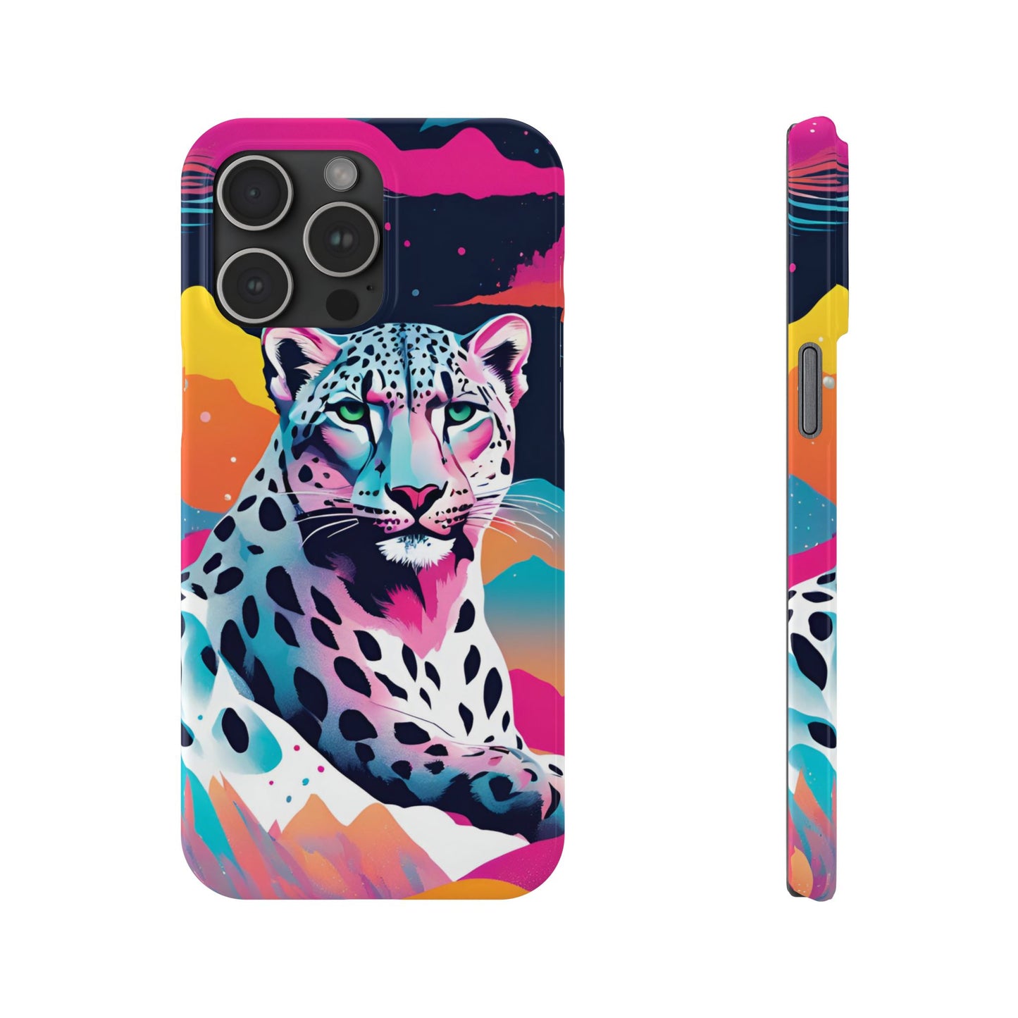 Snow Leopard Slim Phone Case