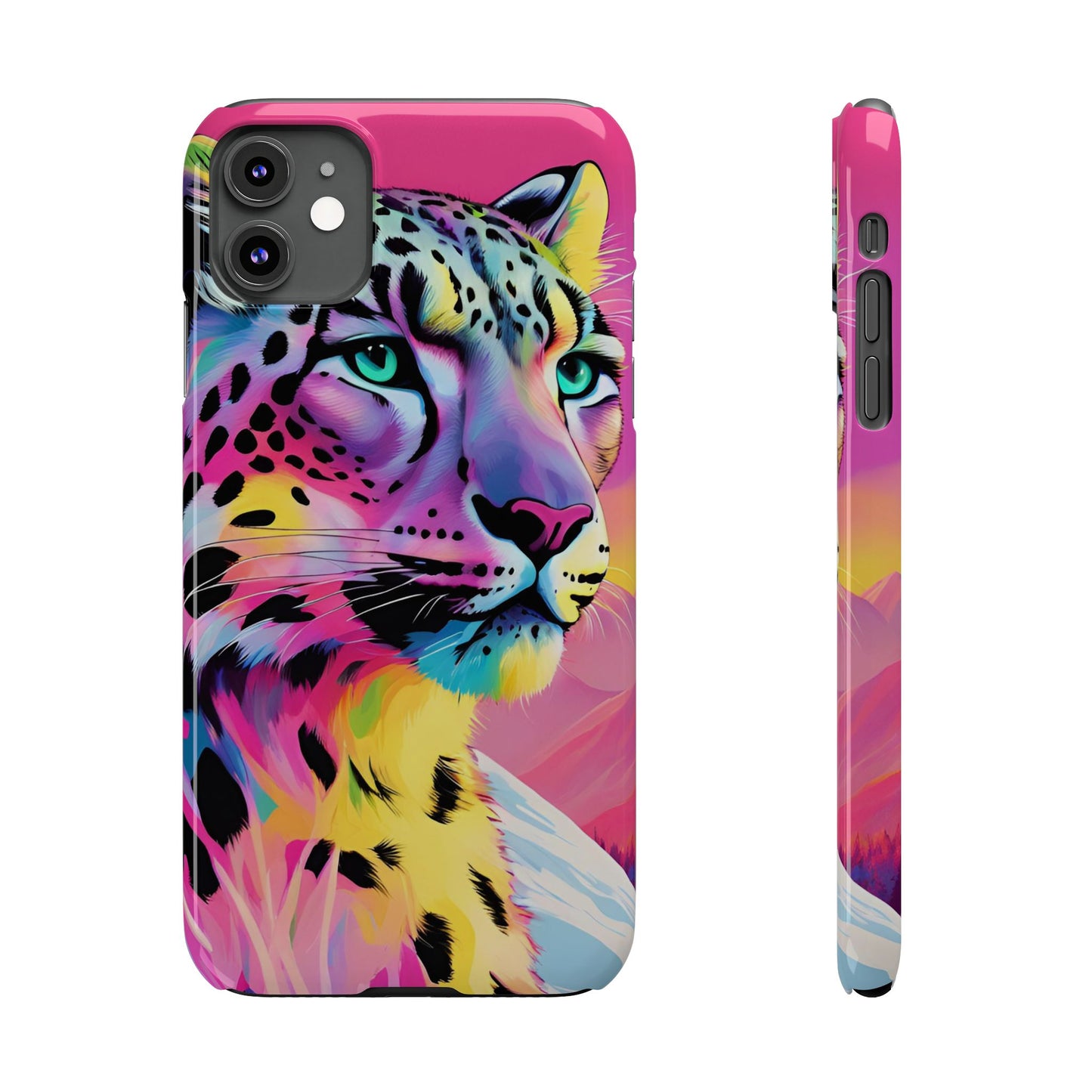Snow Leopard Slim Phone Case