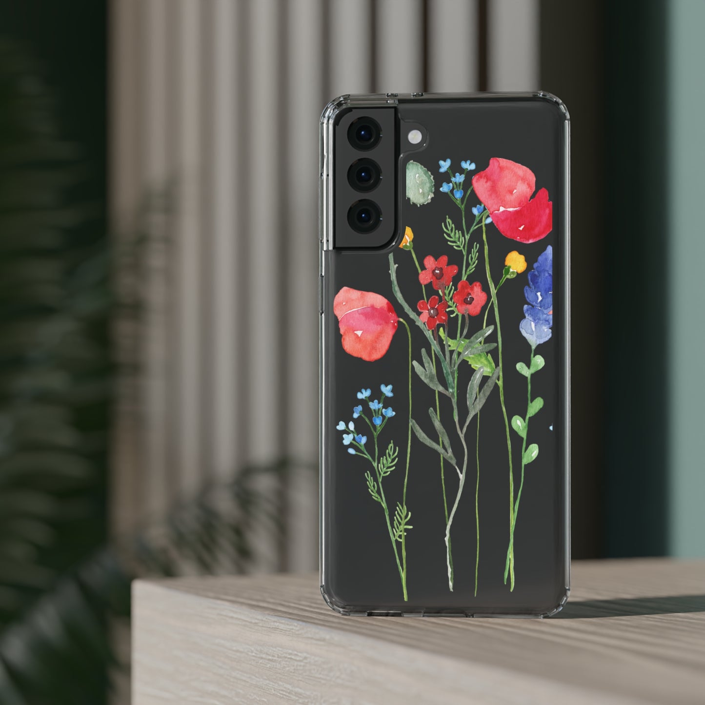 Wildflower Clear Phone Case