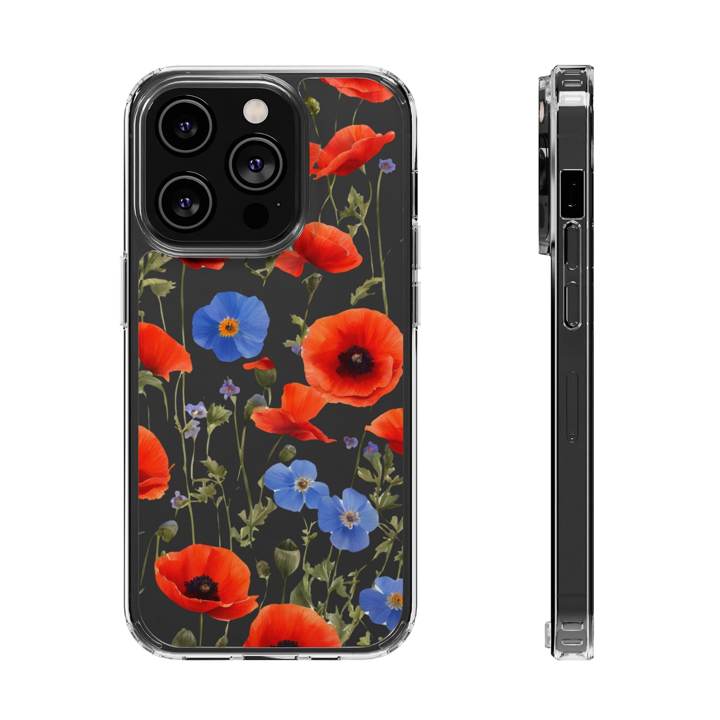 Poppy Clear Phone Case