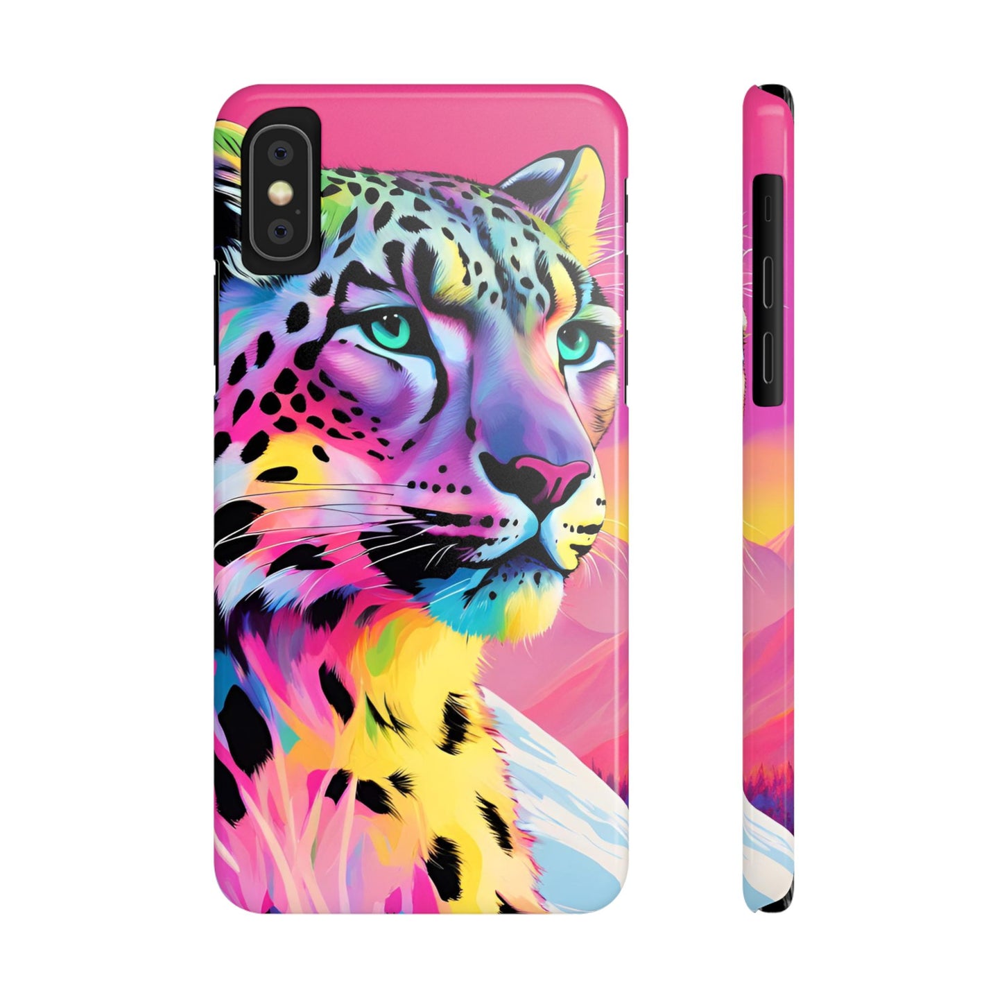 Snow Leopard Slim Phone Case