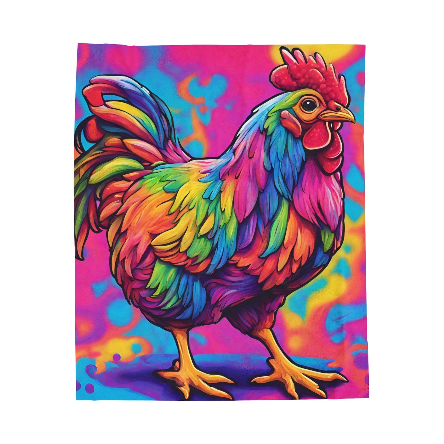 Rooster Plush Blanket